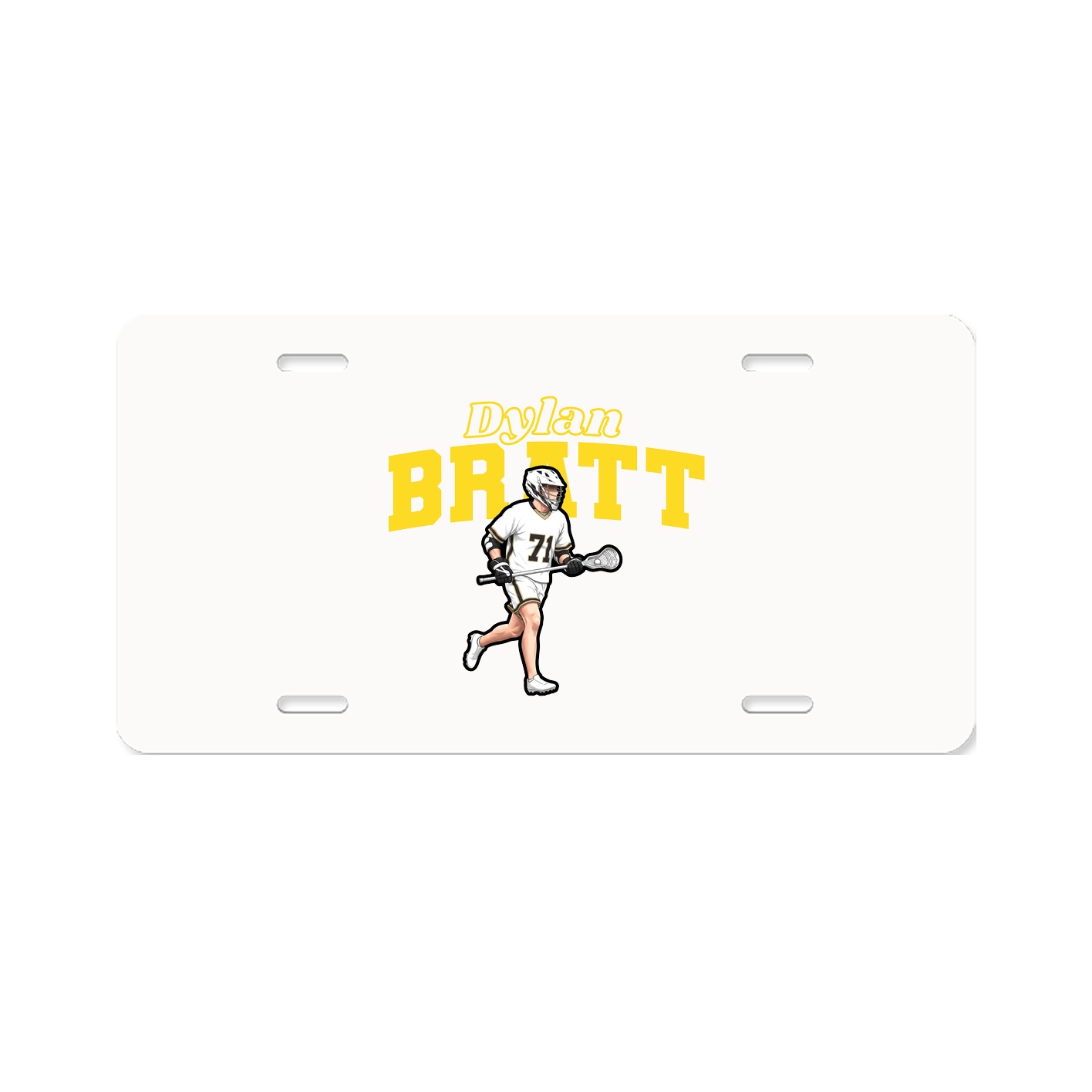 License Plate — Name Arch in Classic