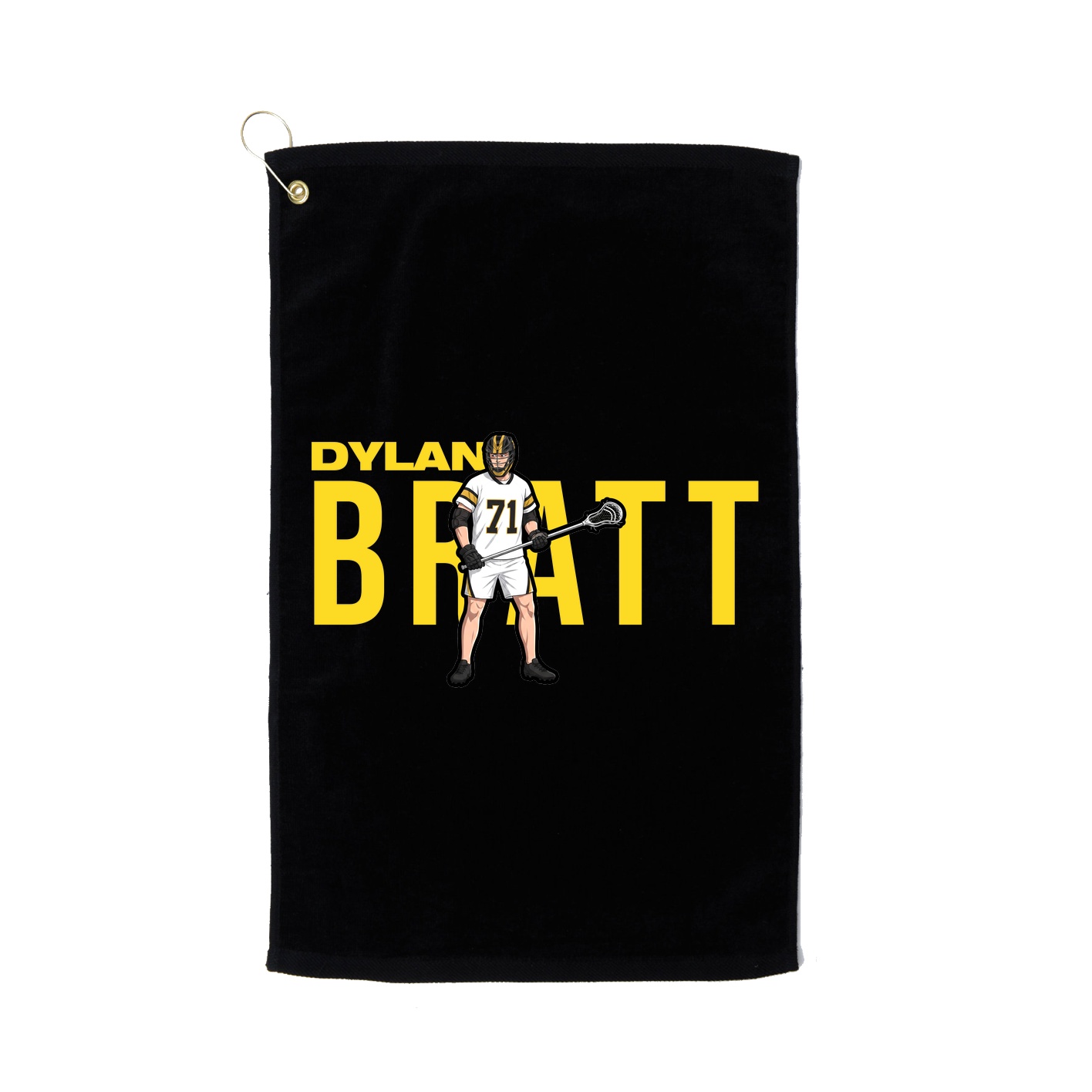 Golf Towel — Player Name in Black