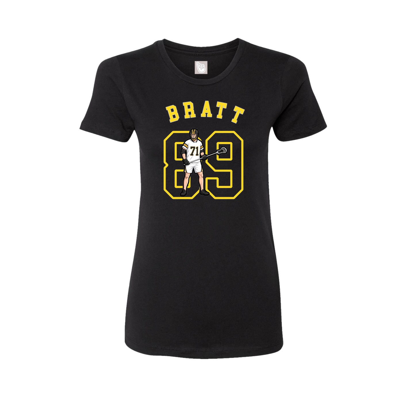 Fitted Women's Tee — Shirsey Arch in Black