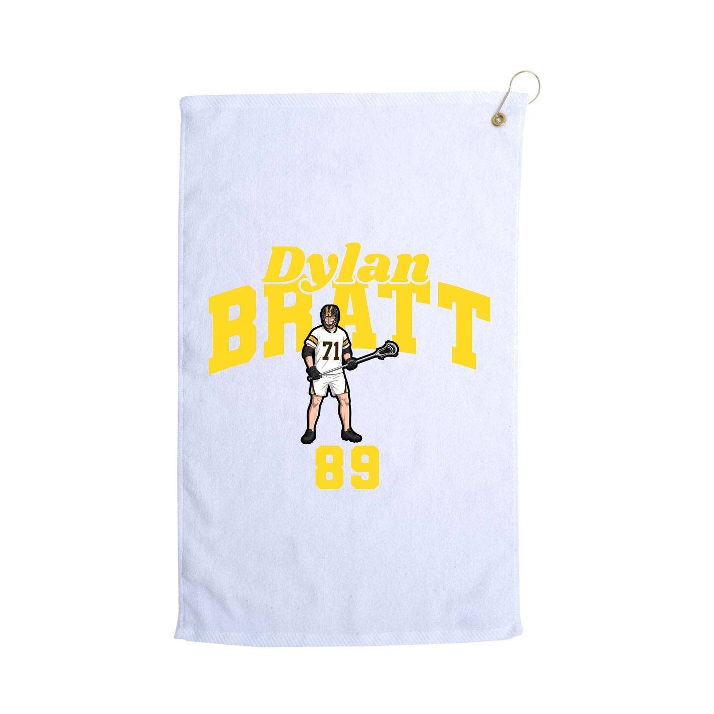 Golf Towel — Signature Arch in White
