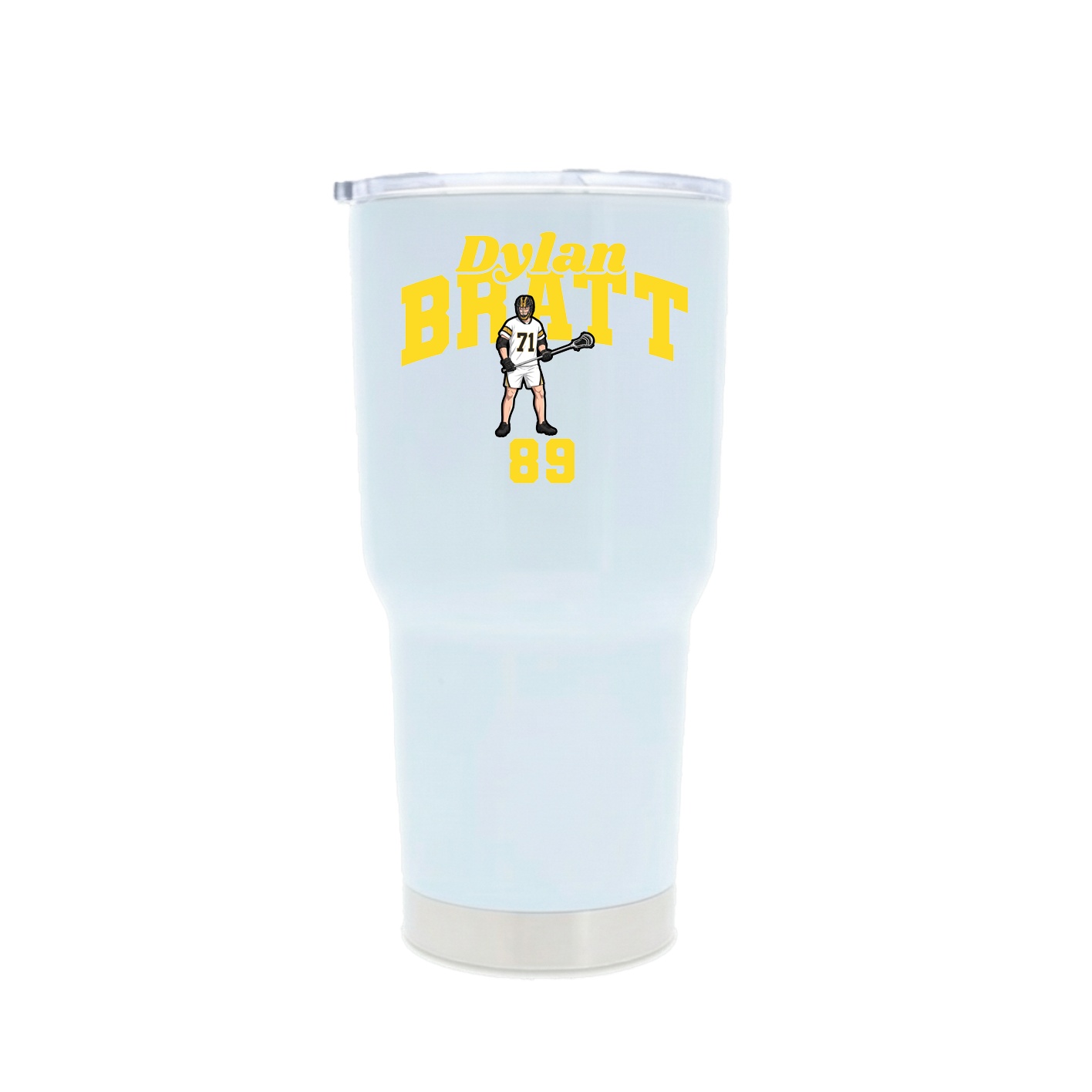 30oz Stainless Steel Tumbler — Signature Arch in White