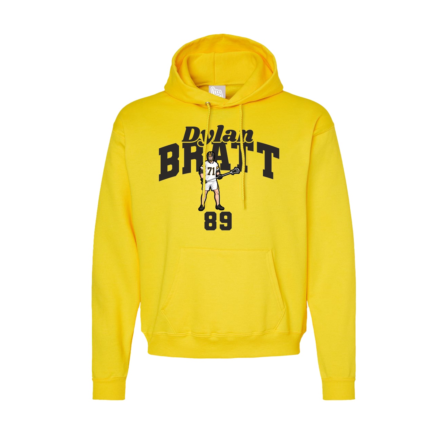 Hoodie — Signature Arch in Yellow