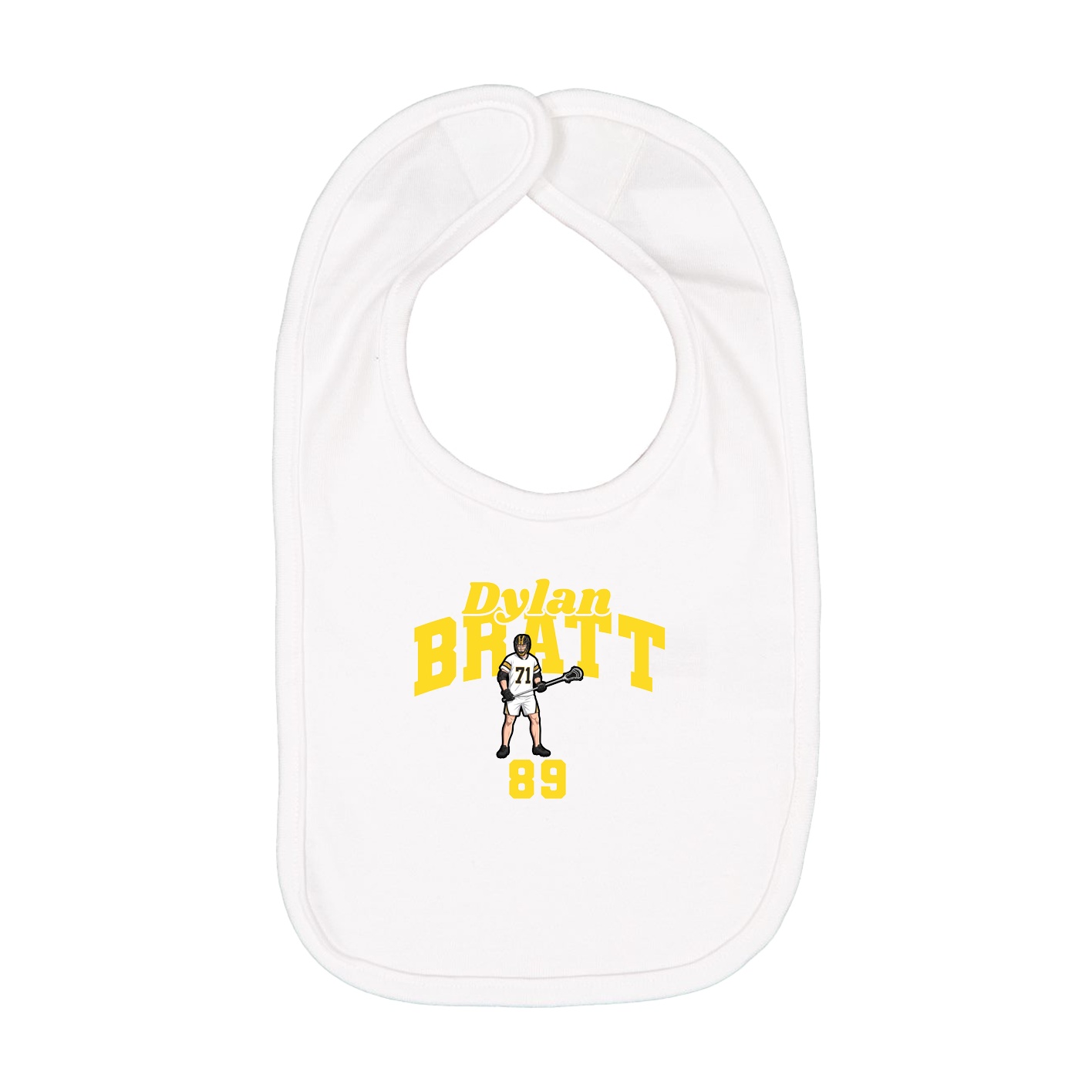Infant Bib — Signature Arch in White