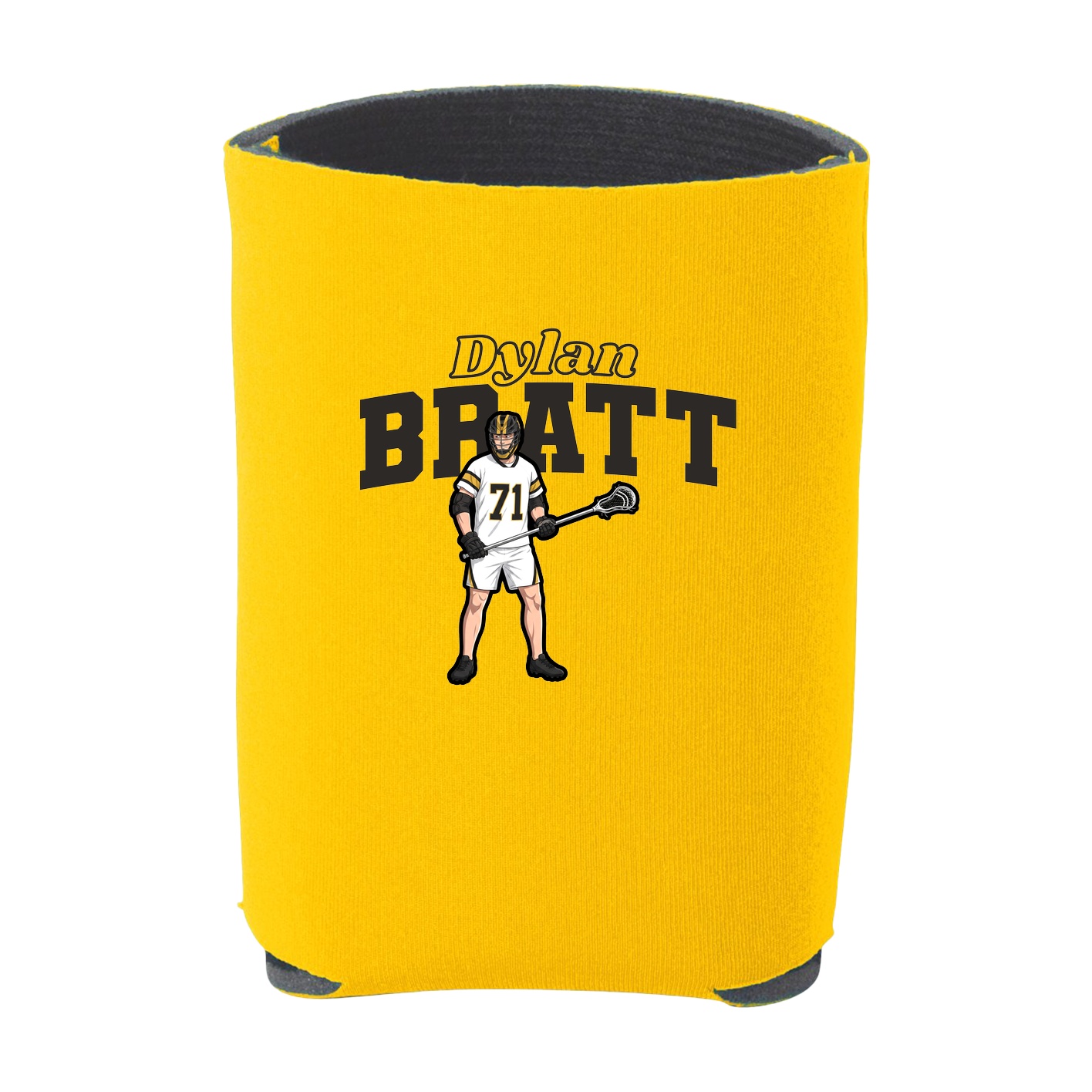 Can Holder — Name Arch in Yellow