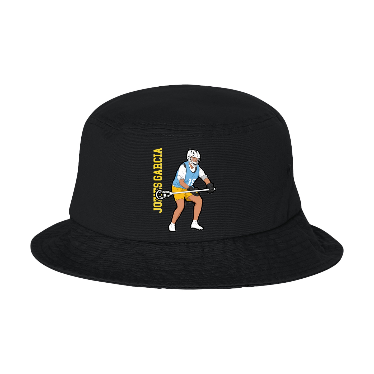 Bucket Cap — Name Vertical in Black
