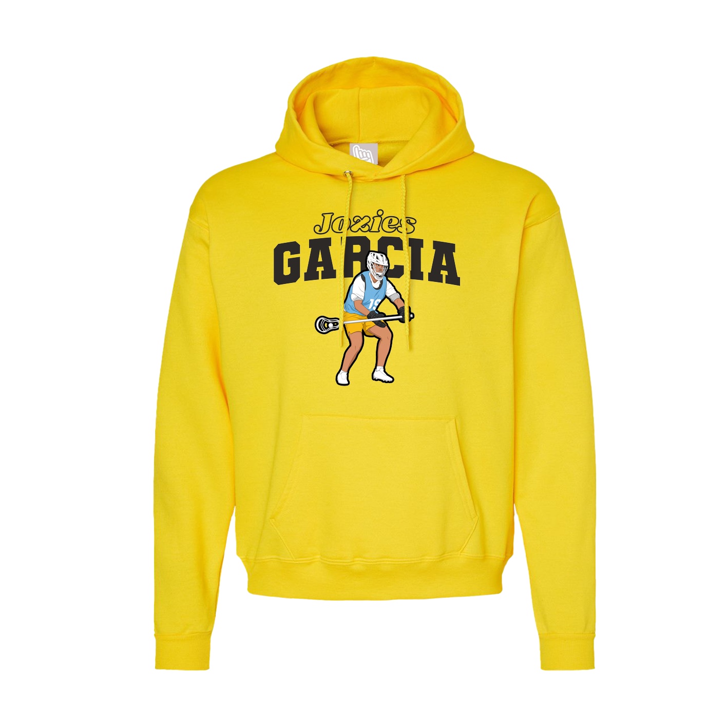 Hoodie — Name Arch in Yellow