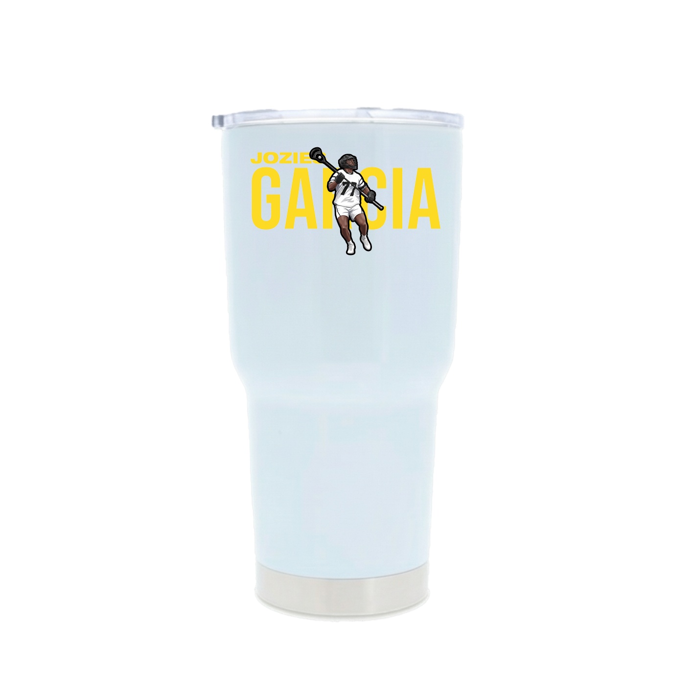 30oz Stainless Steel Tumbler — Player Name in White