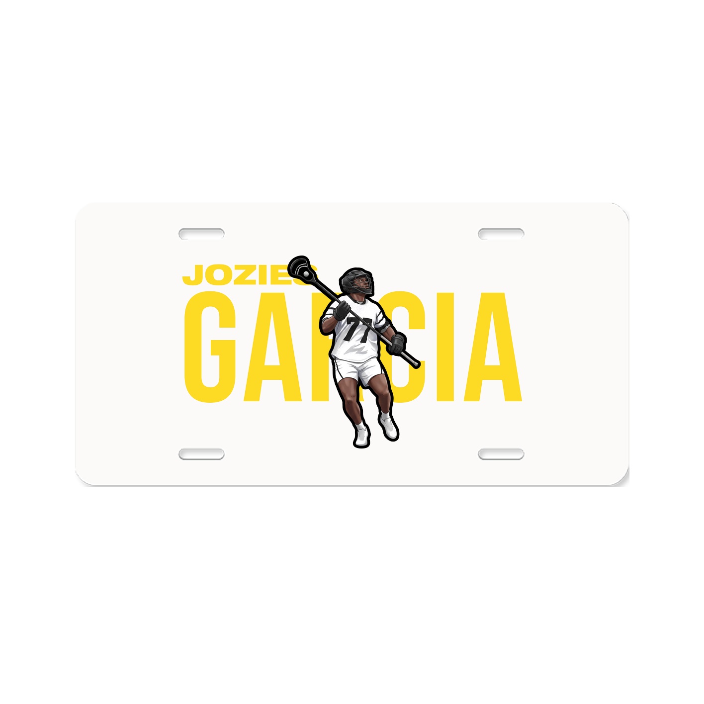 License Plate — Player Name in Classic