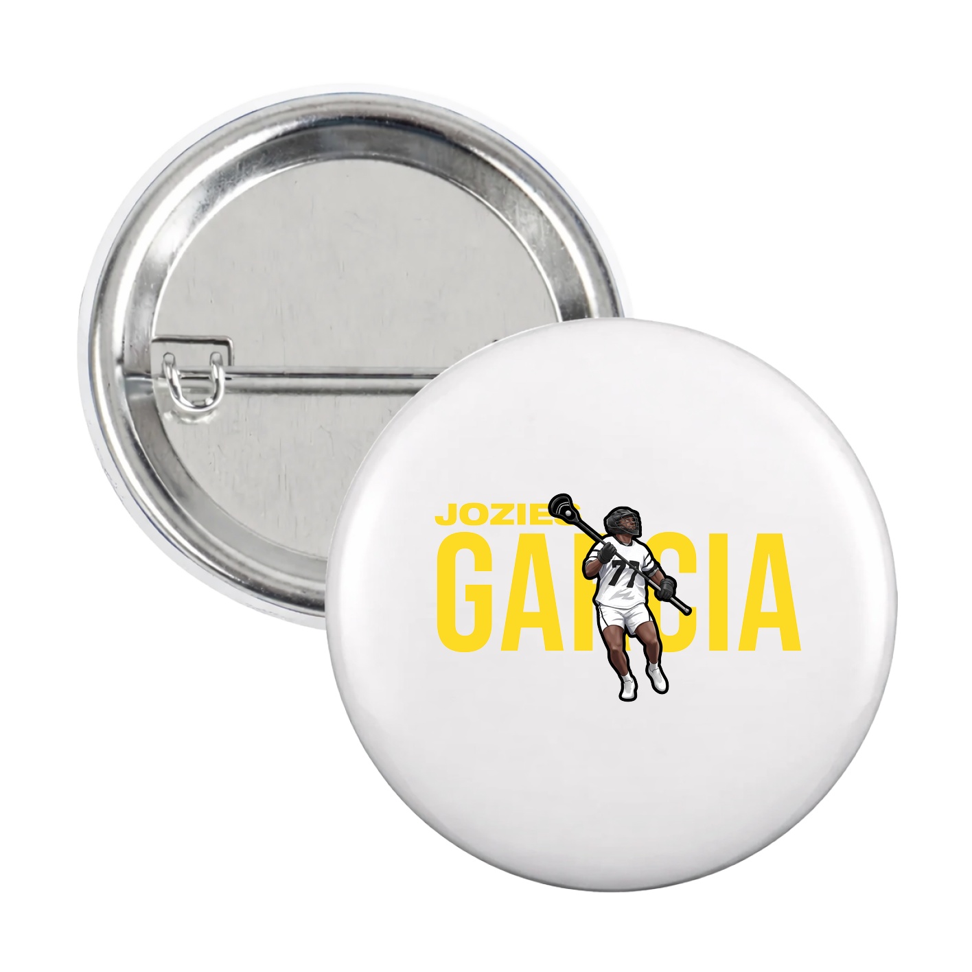 Game Day Button — Player Name in White