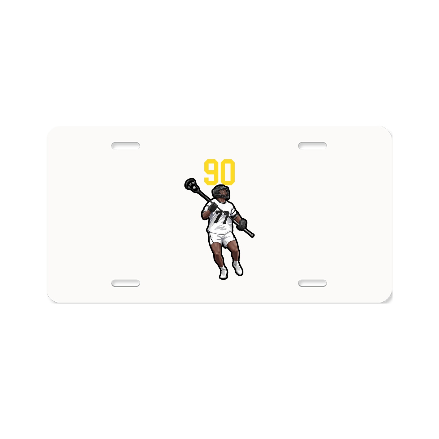 License Plate — Number Top in Classic