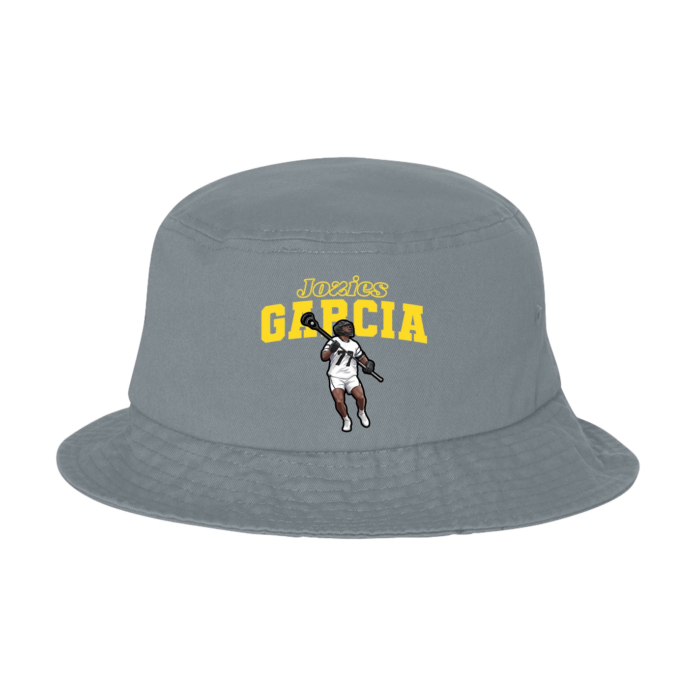 Bucket Cap — Name Arch in Grey