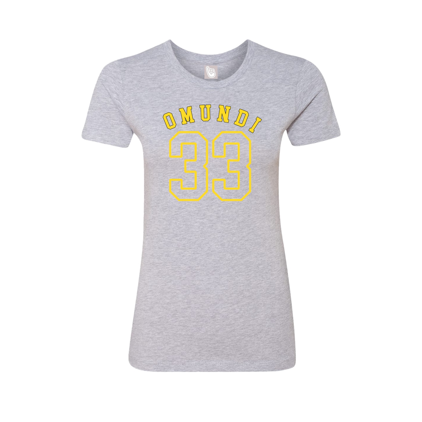 Fitted Women's Tee — Shirsey Arch in Grey