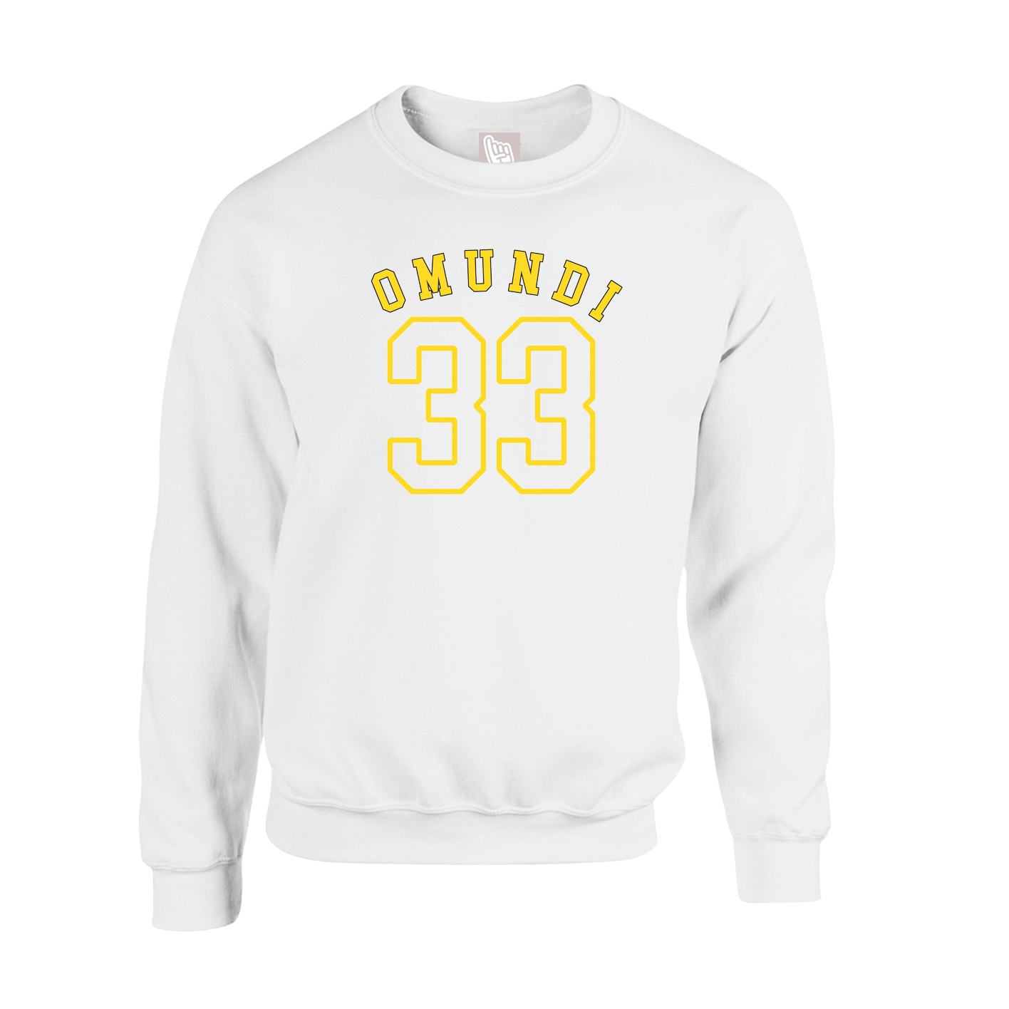 Fleece Crew — Shirsey Arch in White