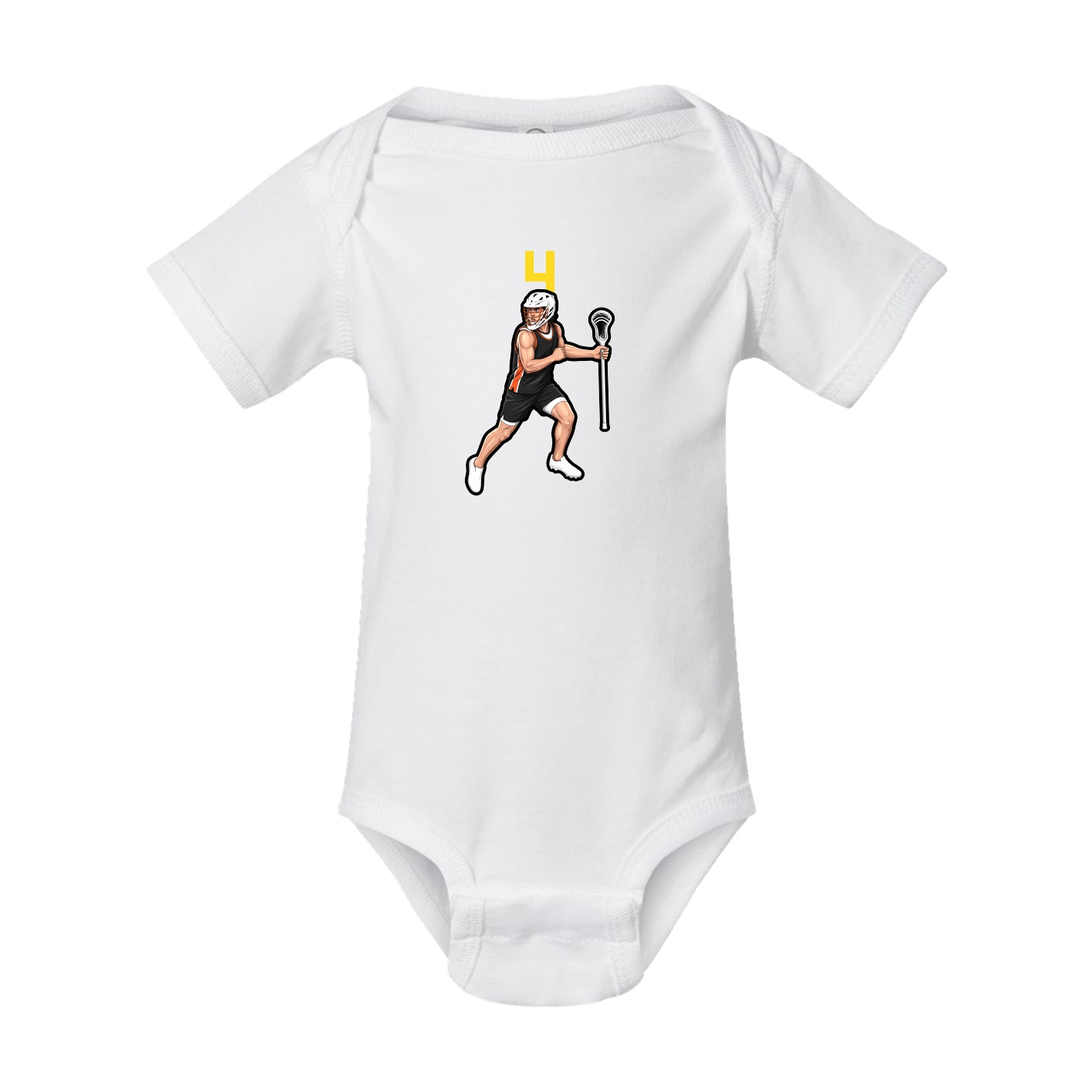 Baby Onesie — Number Top in White