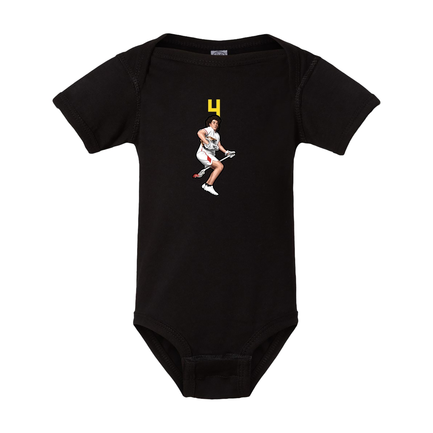 Baby Onesie — Number Top in Black
