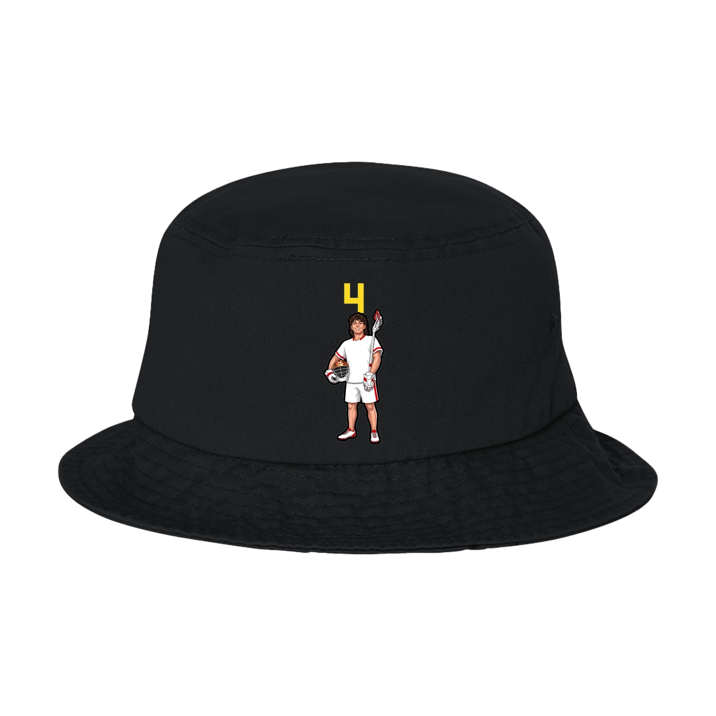 Bucket Cap — Number Top in Black