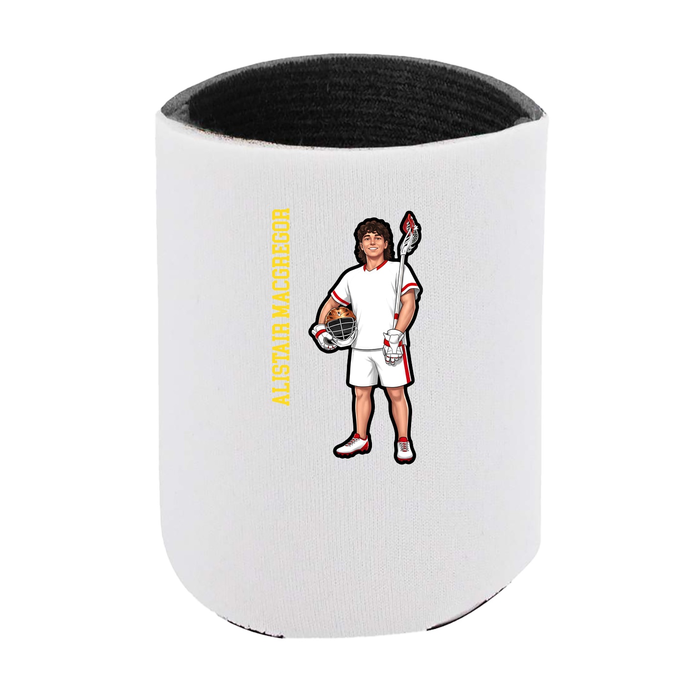 Can Holder — Name Vertical in White