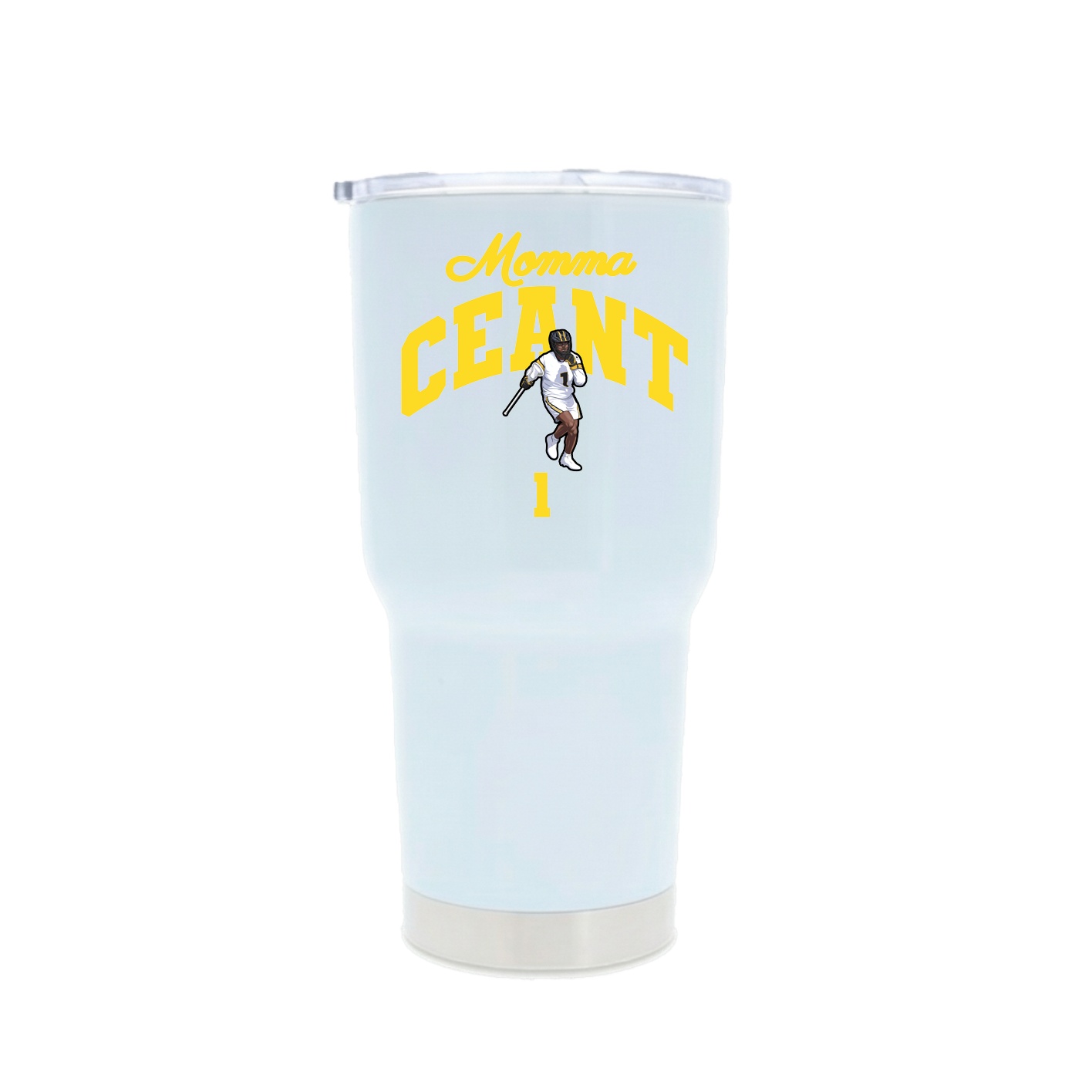 30oz Stainless Steel Tumbler — Mothers Day Arch in White