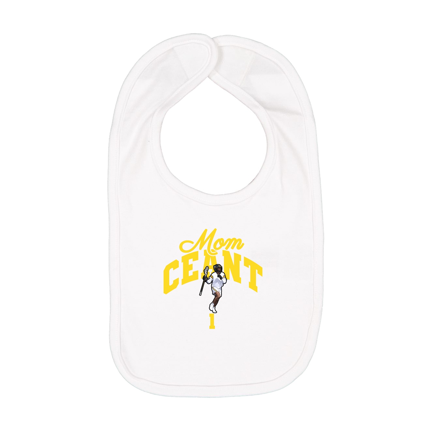 Infant Bib — Mothers Day Arch in White