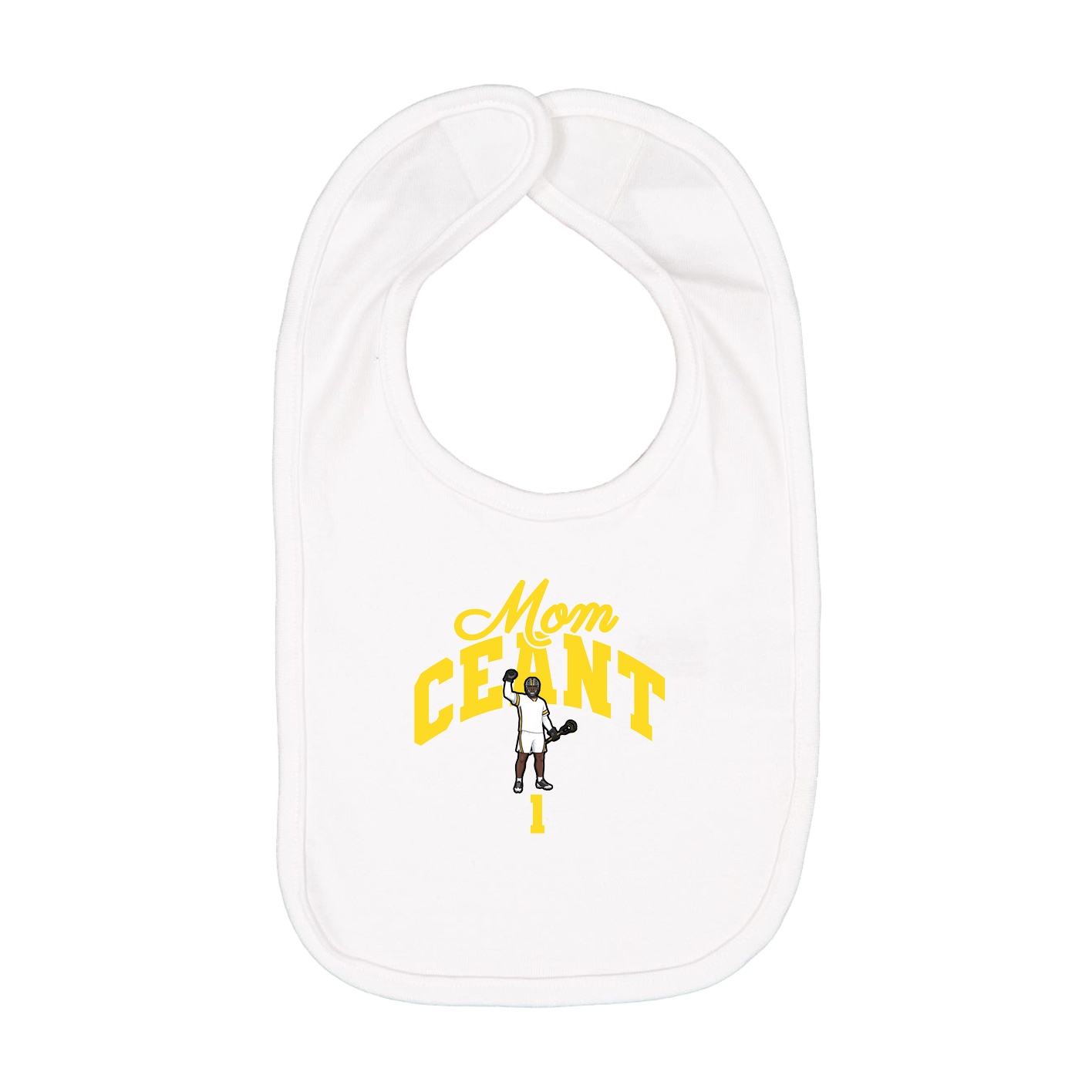 Infant Bib — Mothers Day Arch in White