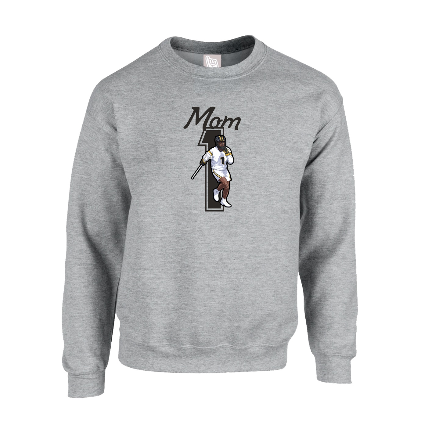 Fleece Crew — Mothers Day Shirsey in Grey