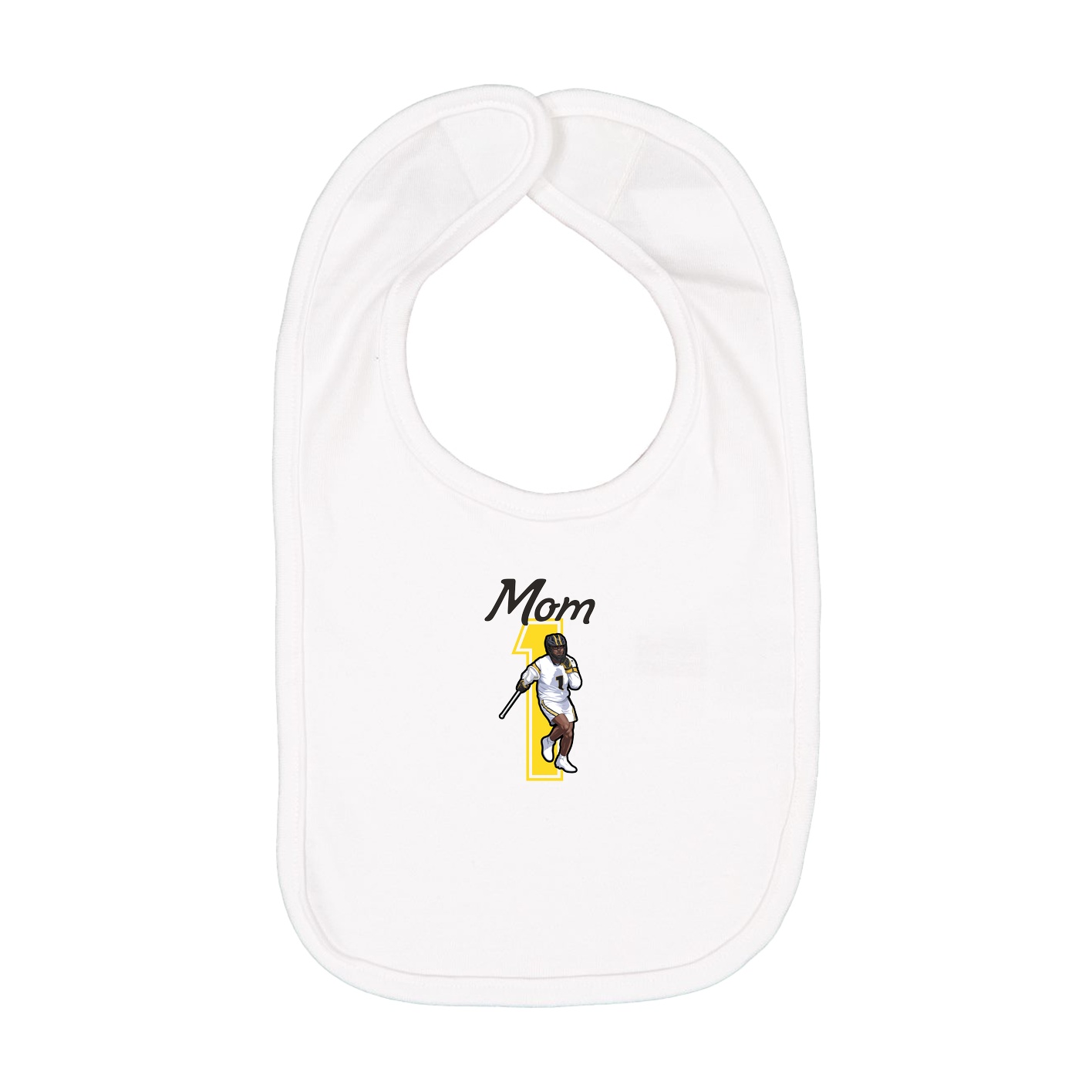 Infant Bib — Mothers Day Shirsey in White