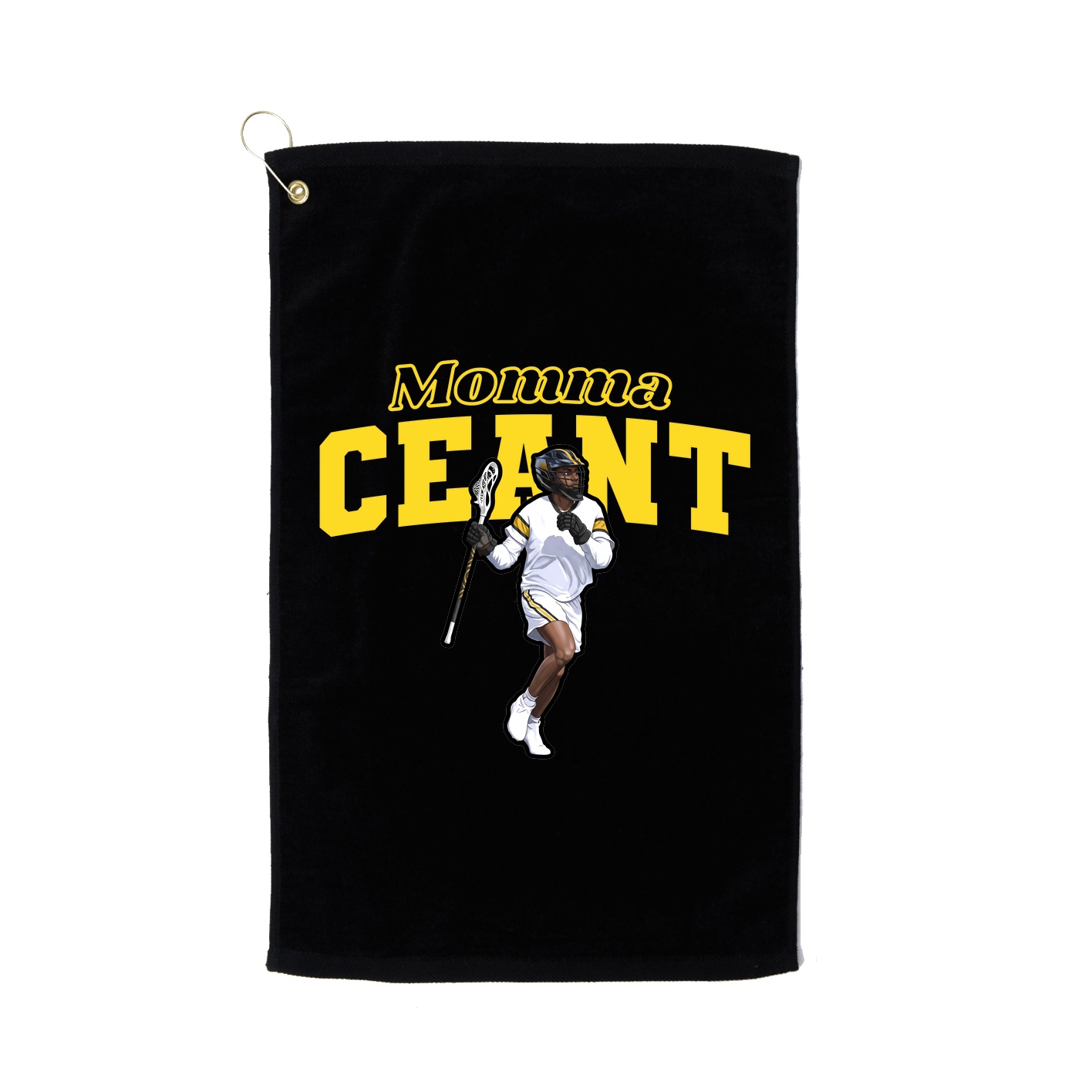 Golf Towel — Mothers Day Block in Black