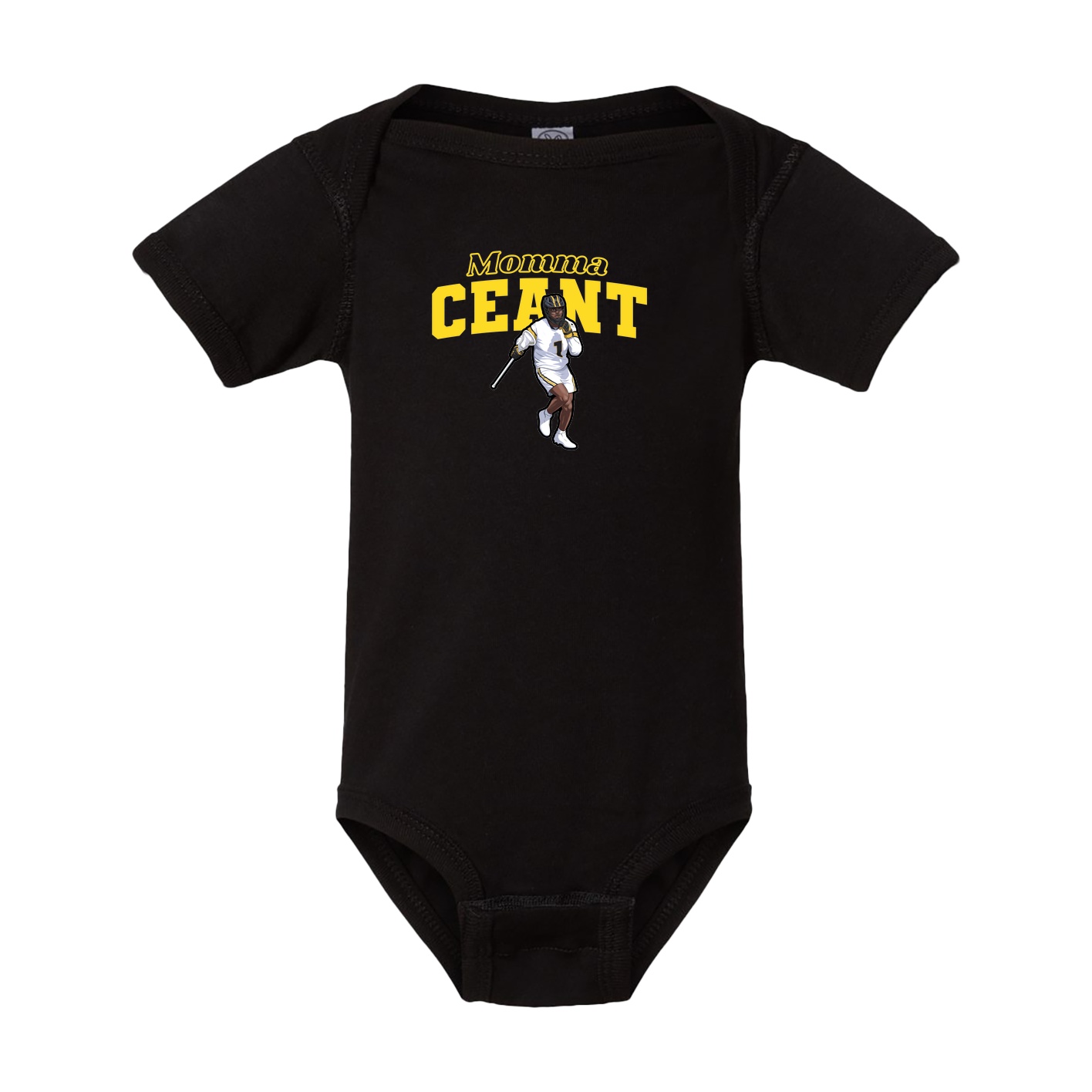 Baby Onesie — Mothers Day Block in Black