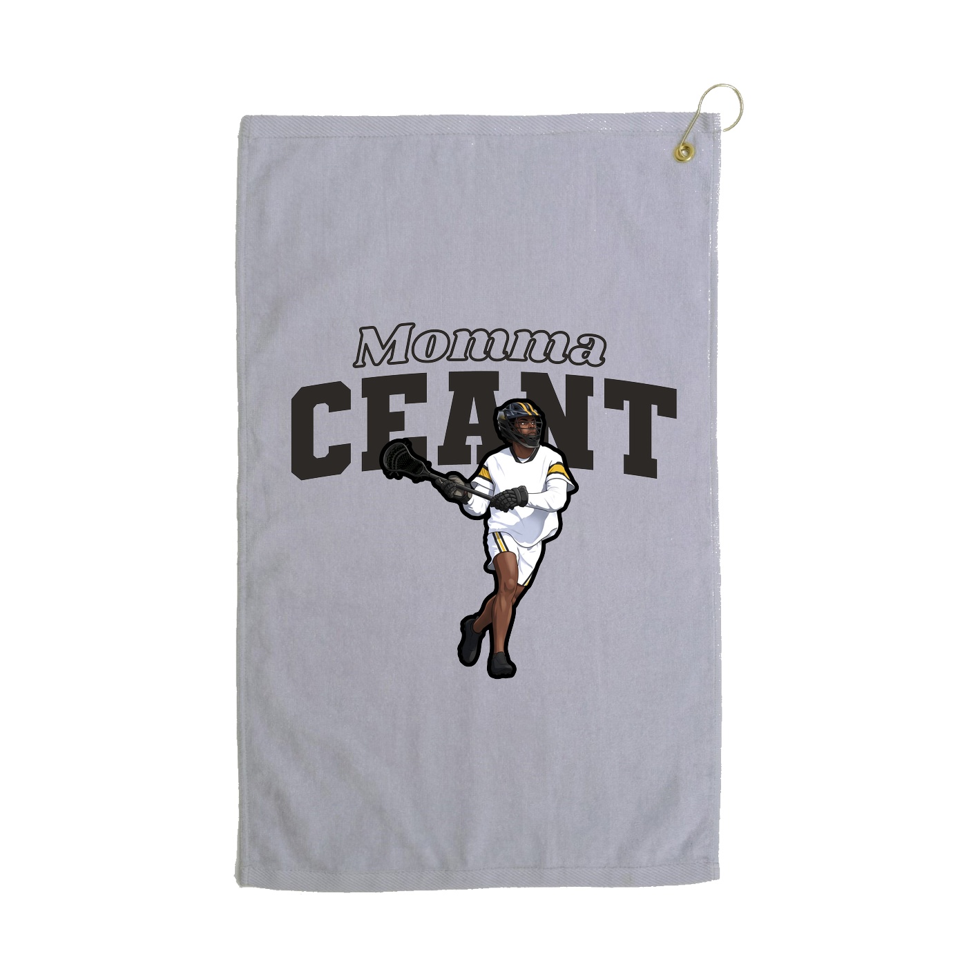 Golf Towel — Mothers Day Block in Grey