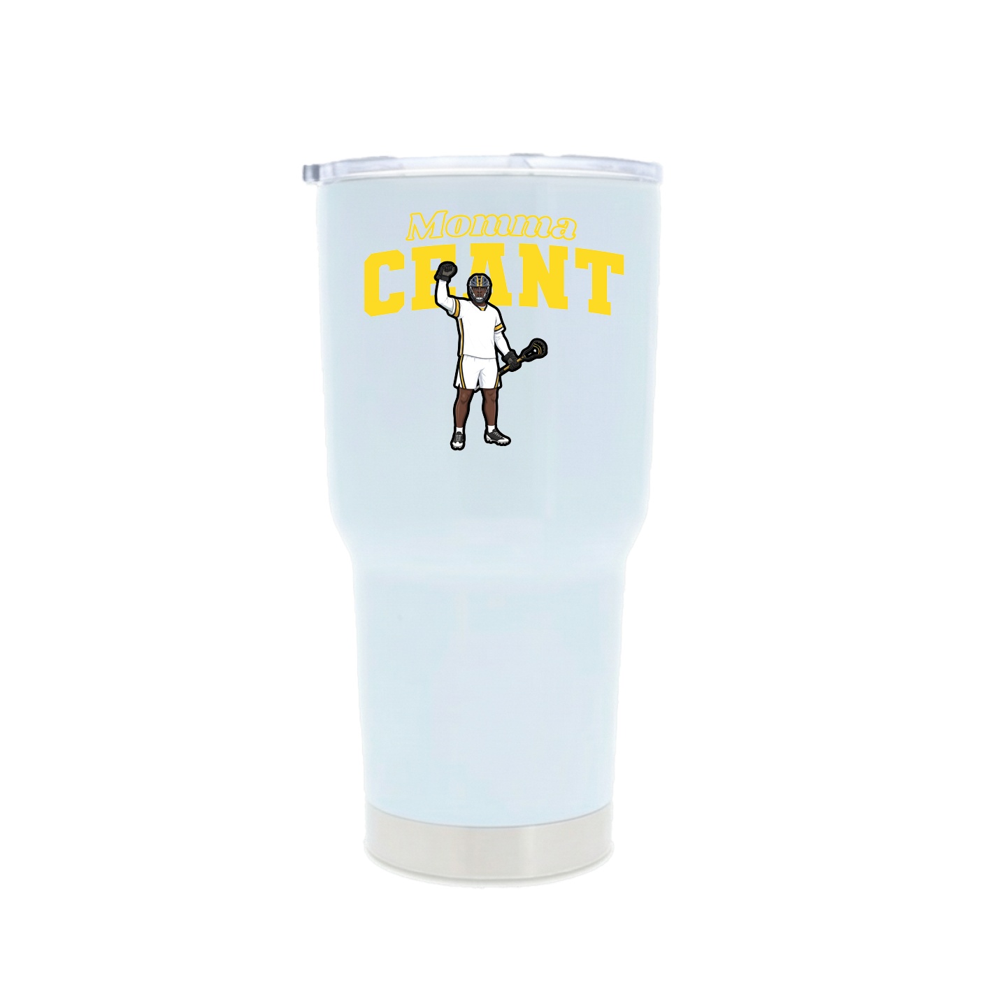 30oz Stainless Steel Tumbler — Mothers Day Block in White