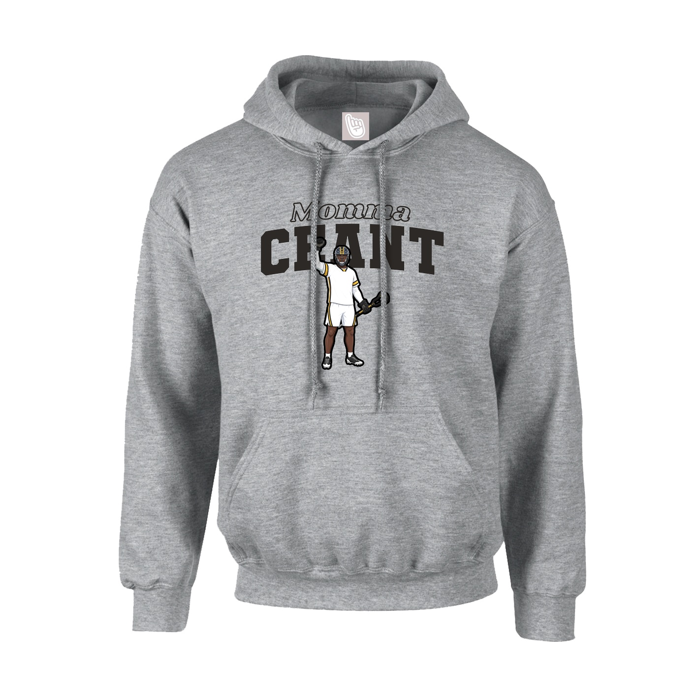 Youth Hoodie — Mothers Day Block in Grey