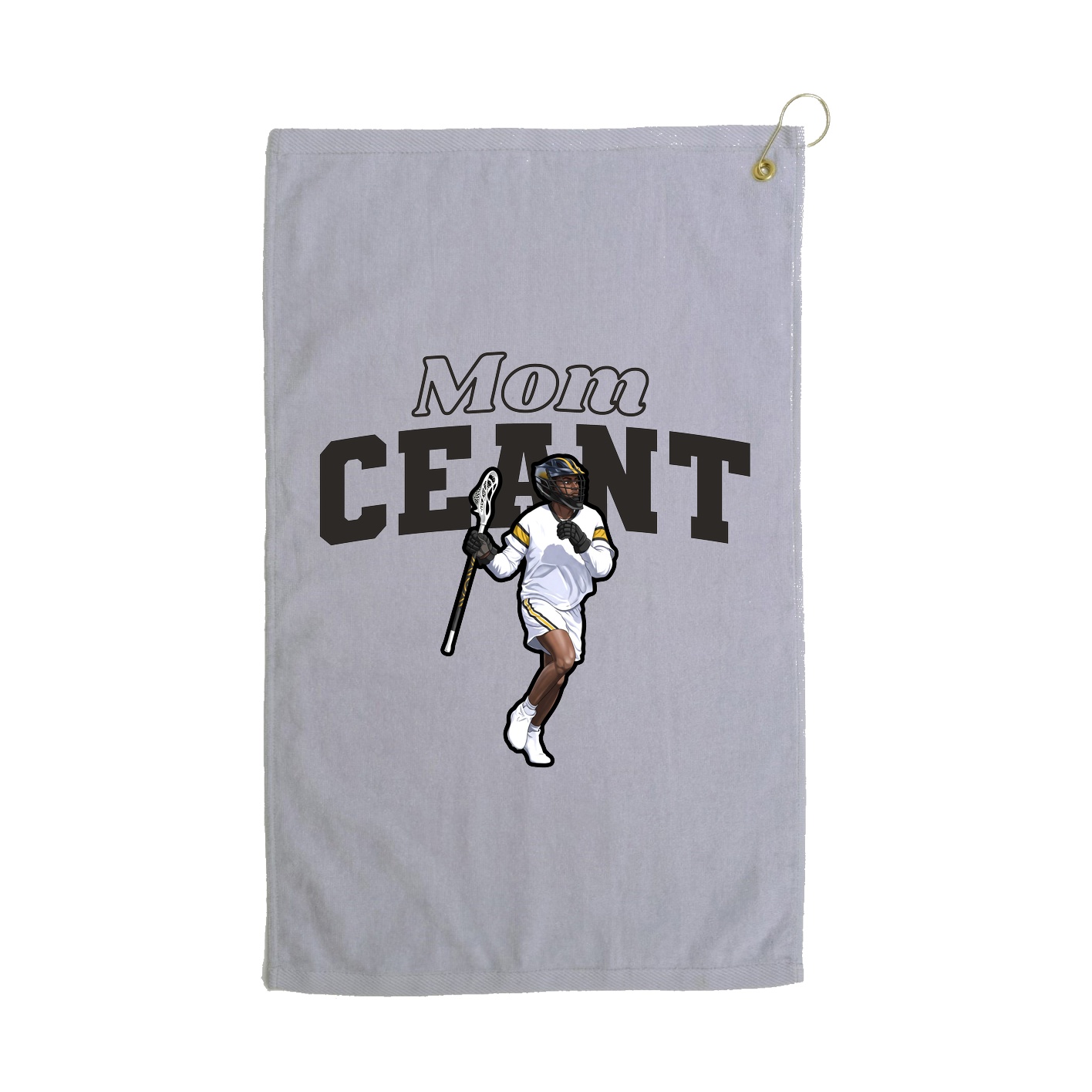 Golf Towel — Mothers Day Block in Grey