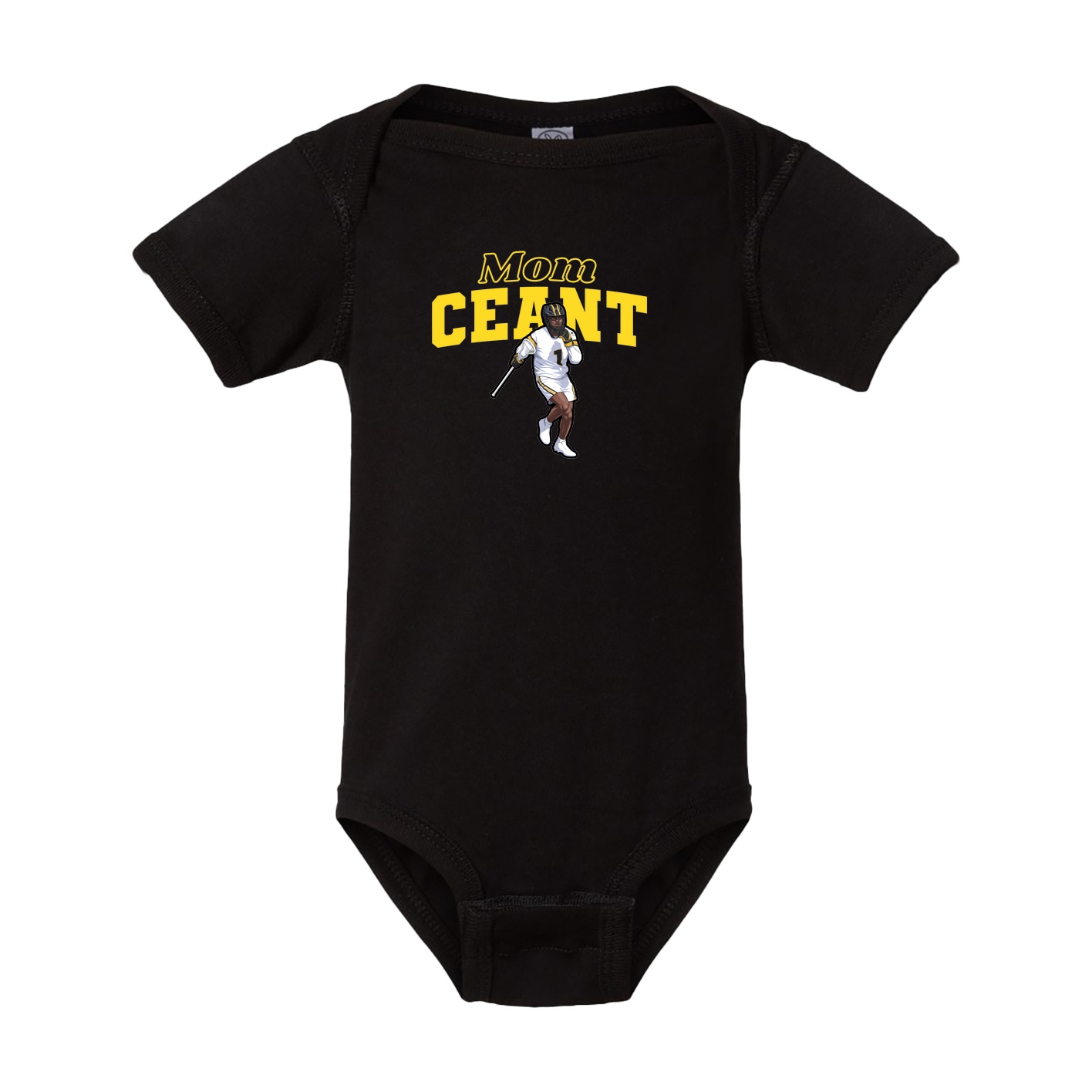 Baby Onesie — Mothers Day Block in Black