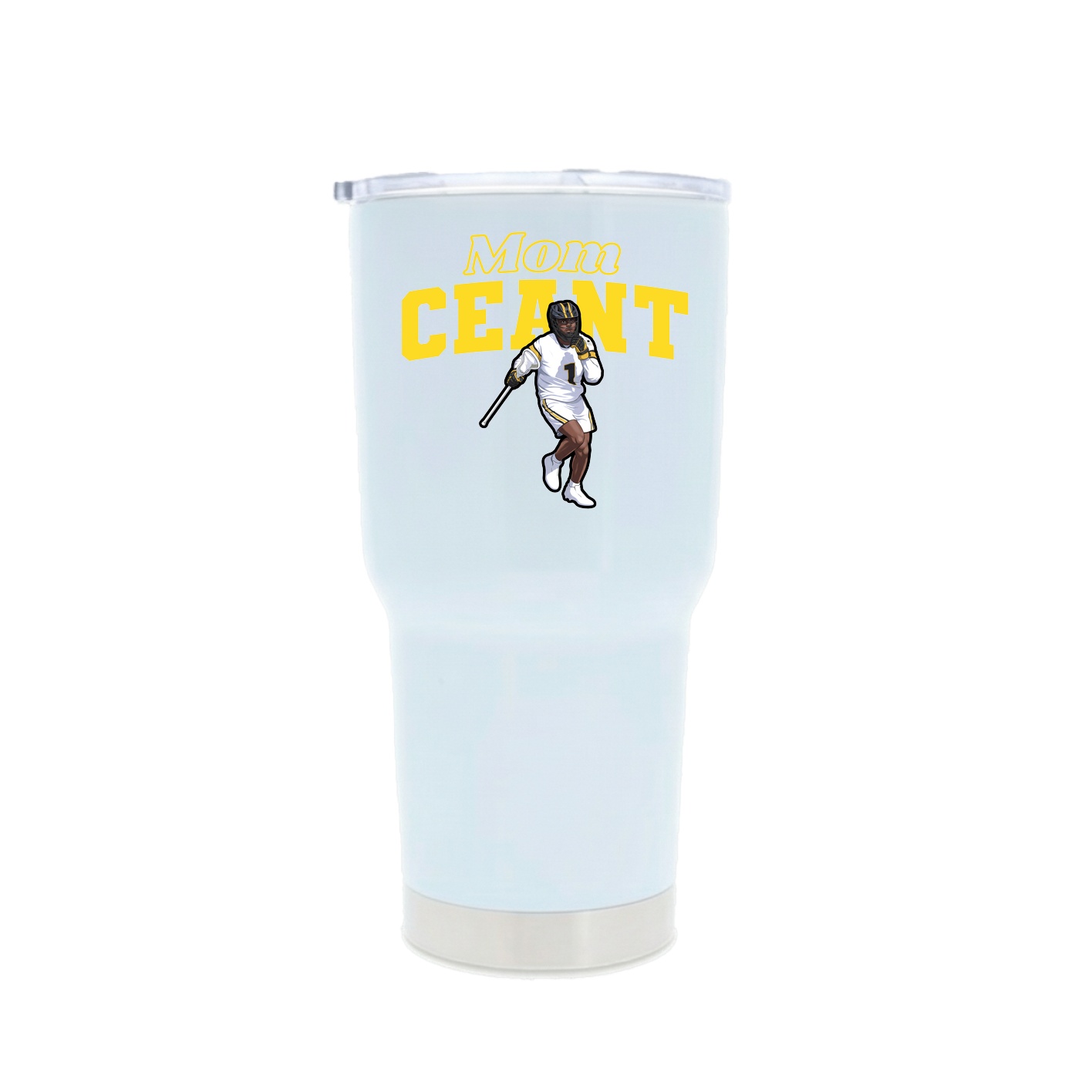 30oz Stainless Steel Tumbler — Mothers Day Block in White