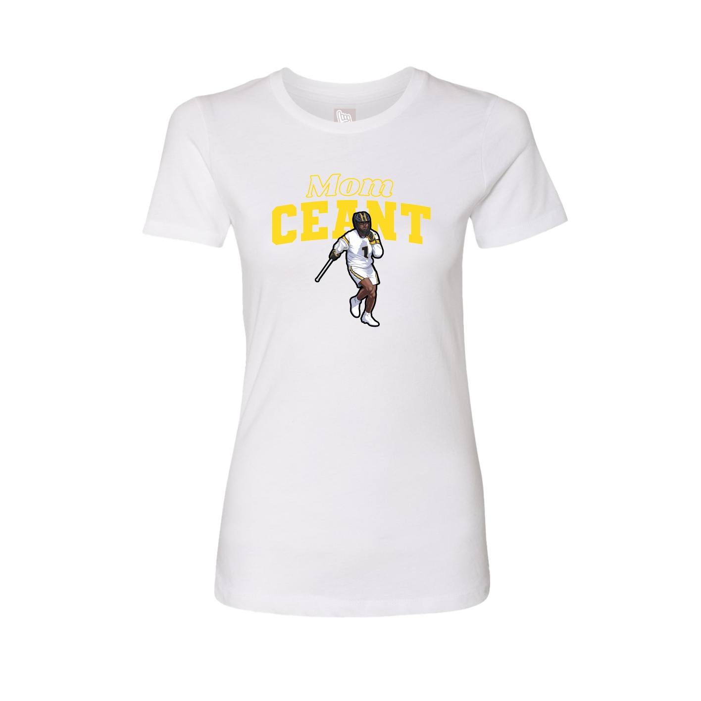 Womens Tee — Mothers Day Block in White