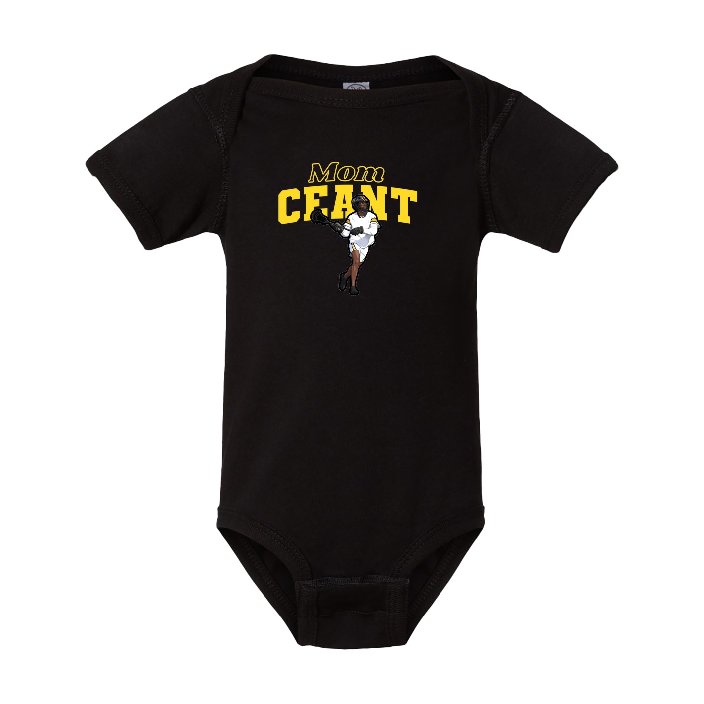Baby Onesie — Mothers Day Block in Black