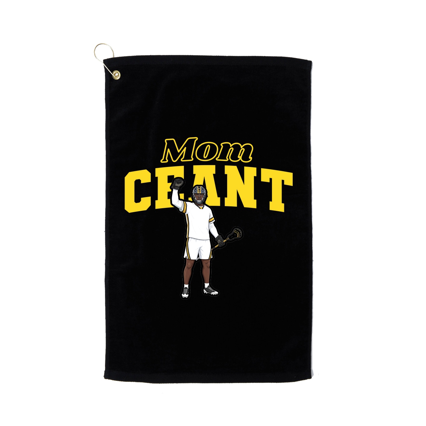 Golf Towel — Mothers Day Block in Black