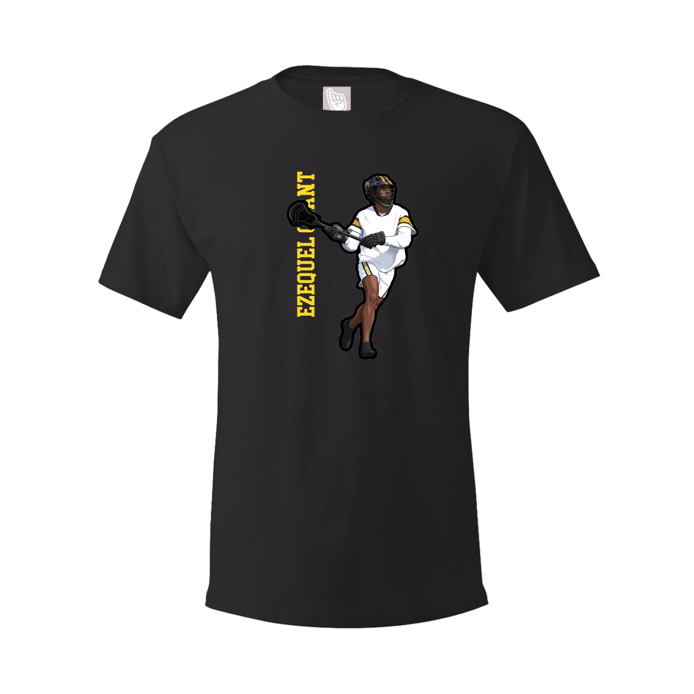 Tee — Name Vertical in Black
