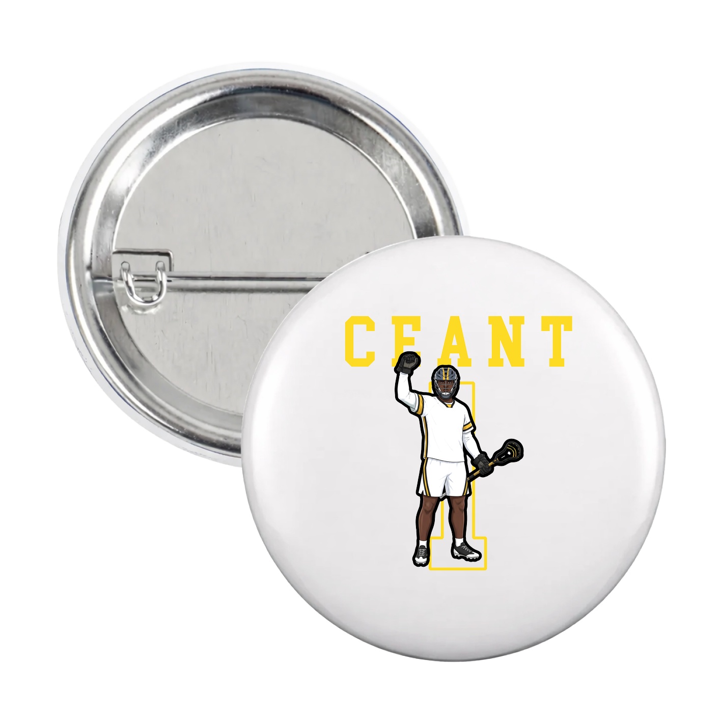 Game Day Button — Shirsey in White