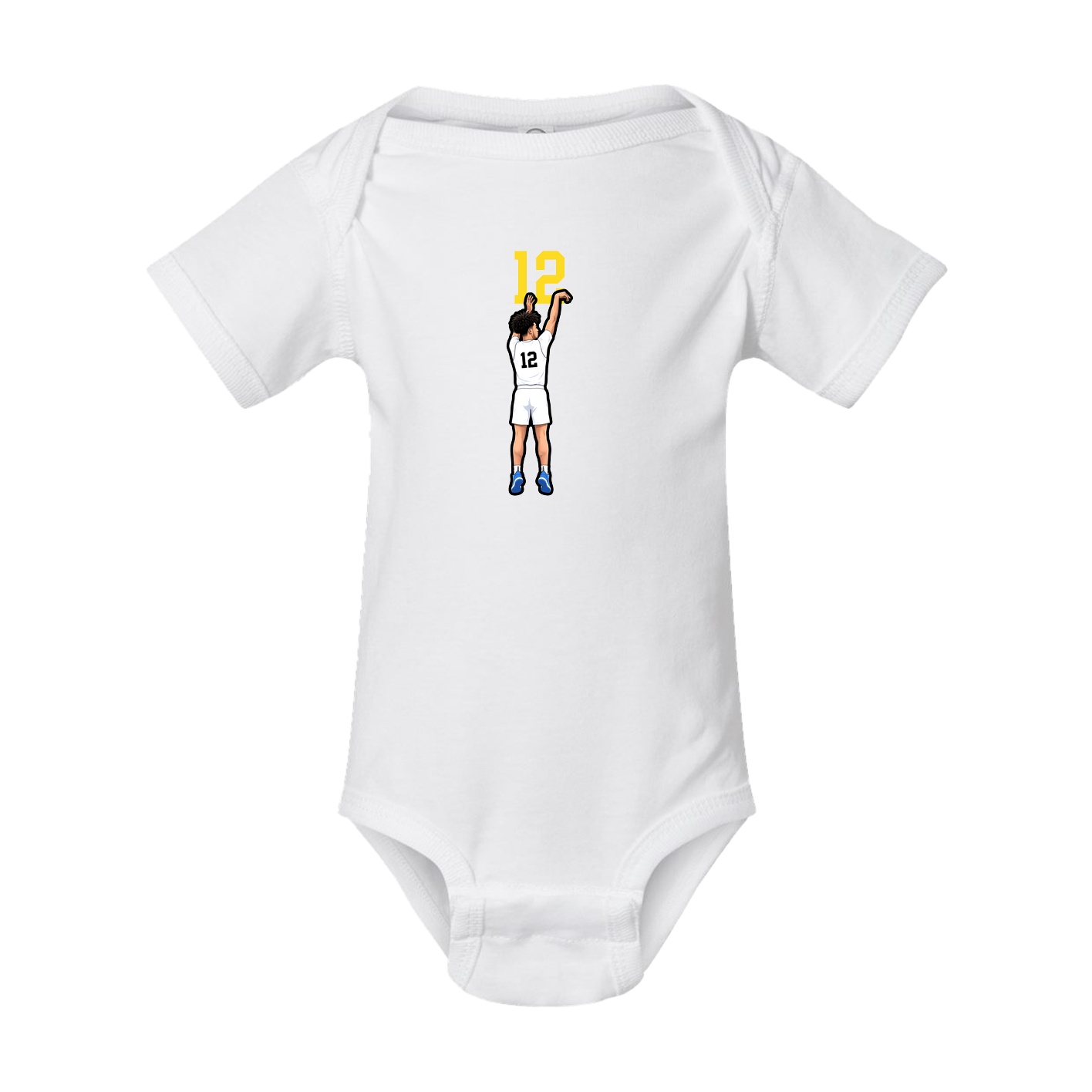 Baby Onesie — Number Top in White