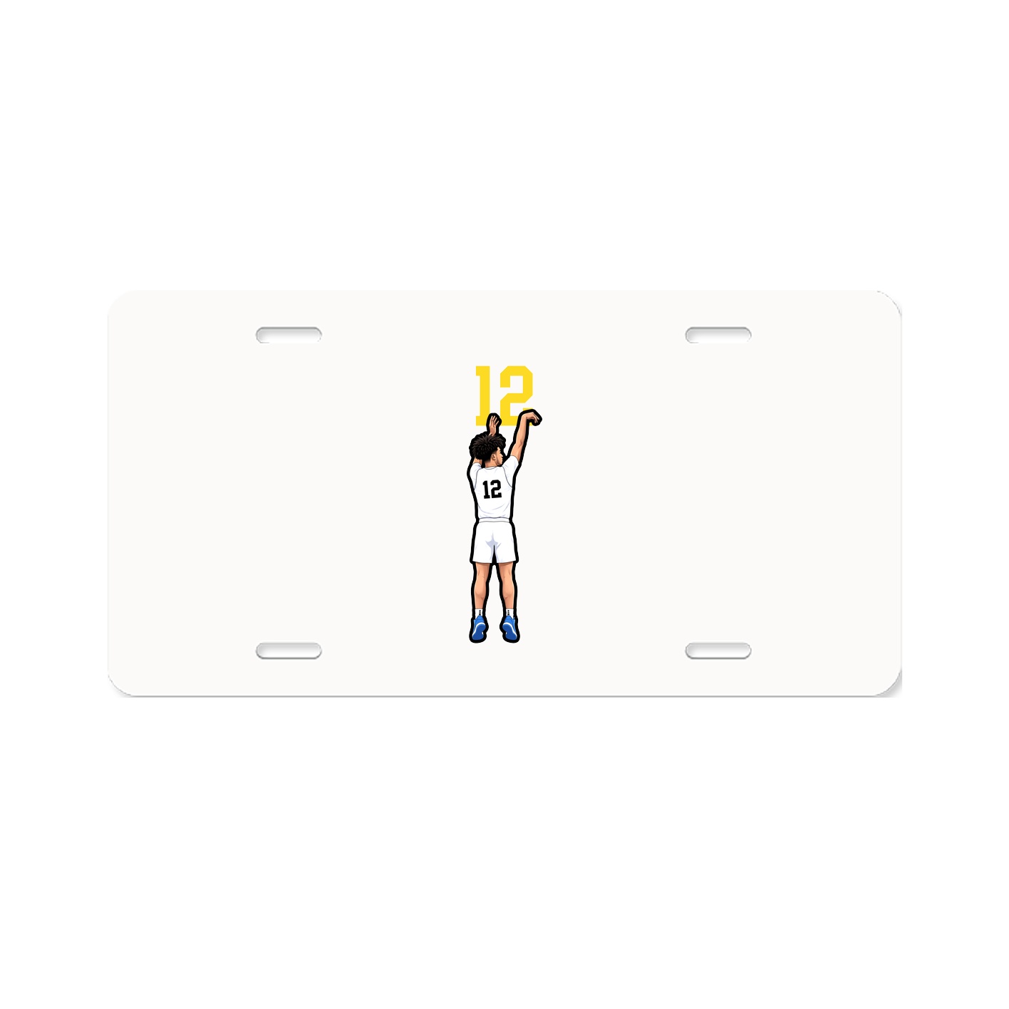 License Plate — Number Top in Classic