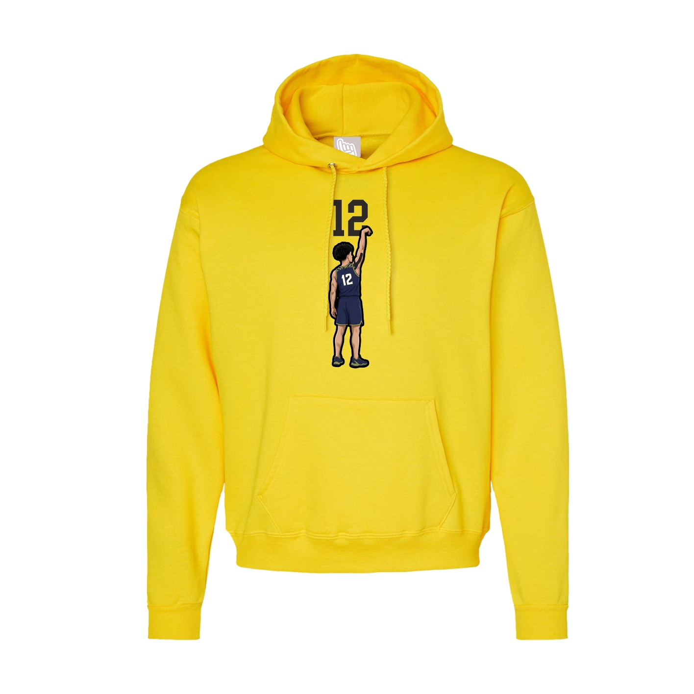 Hoodie — Number Top in Yellow