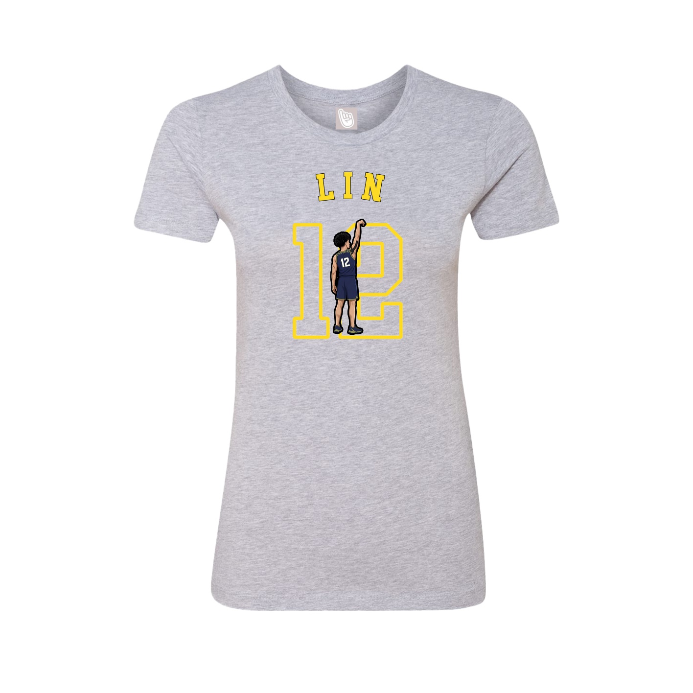 Fitted Women's Tee — Shirsey Arch in Grey