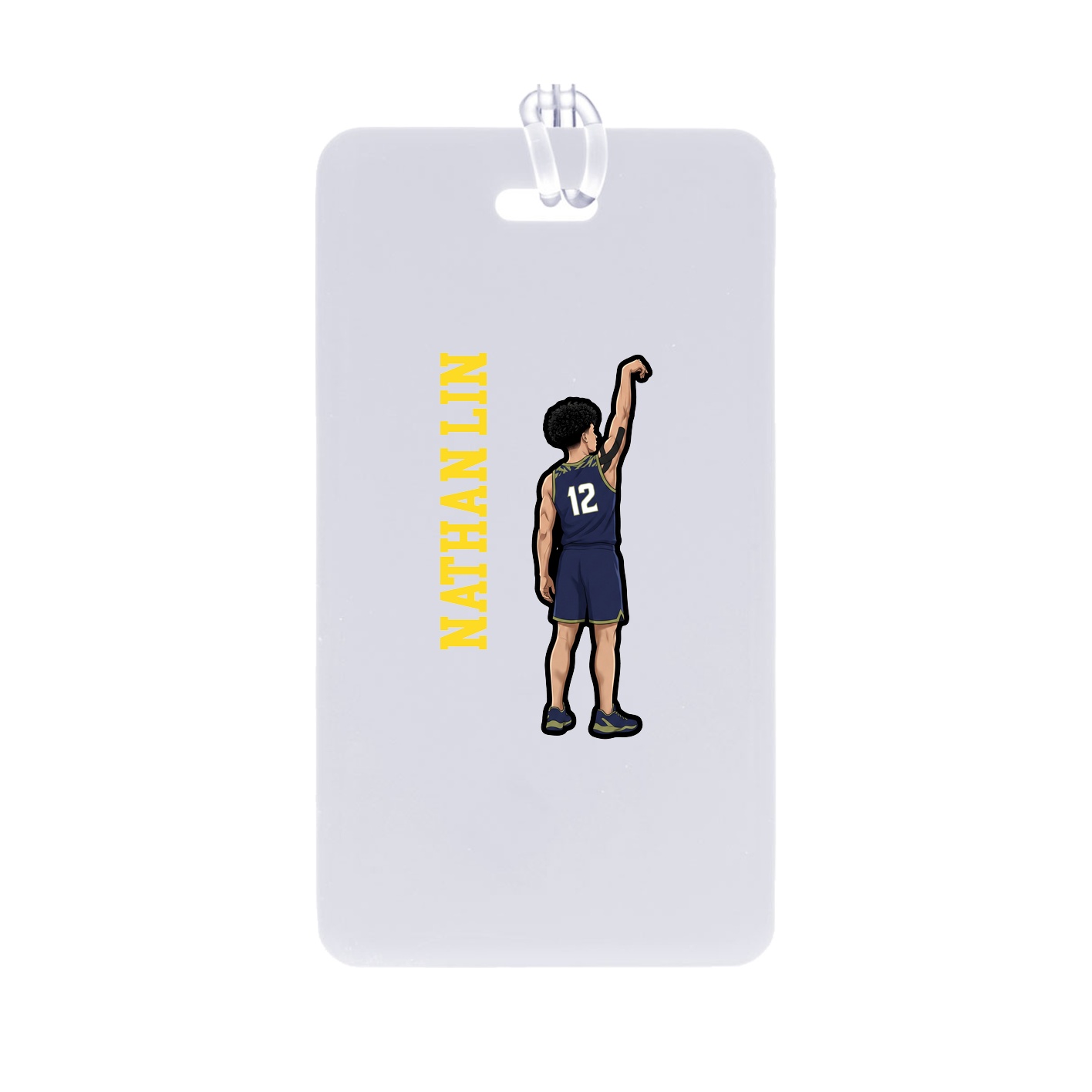 Bag Tag — Name Vertical in Classic
