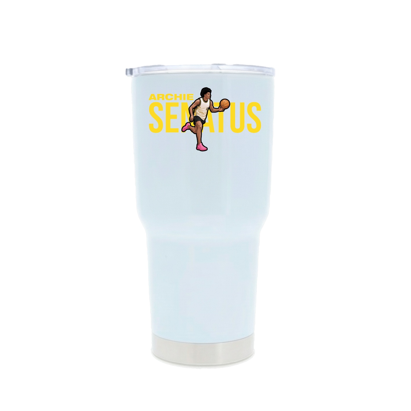 30oz Stainless Steel Tumbler — Player Name in White