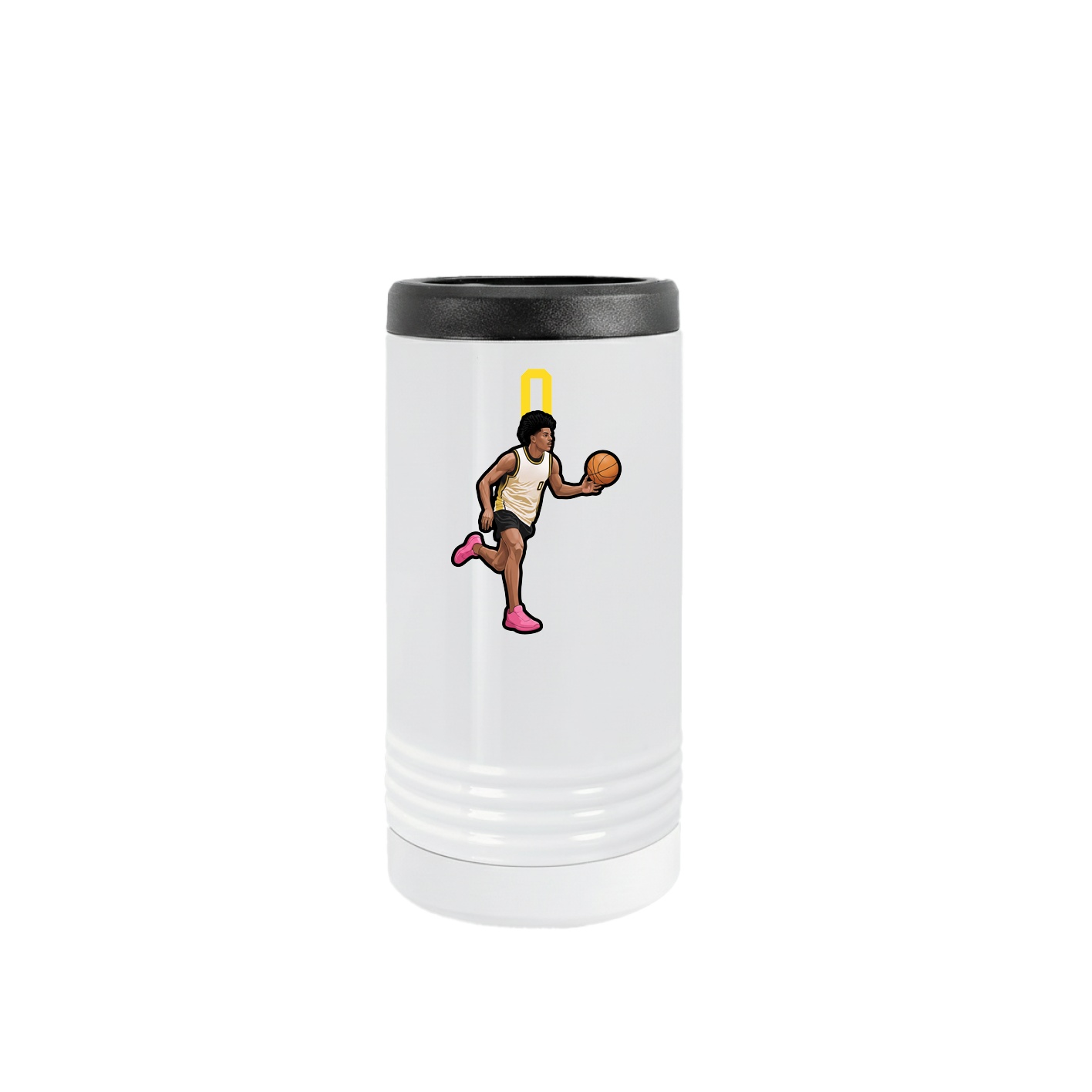 Slim Beverage Holder — Number Top in White