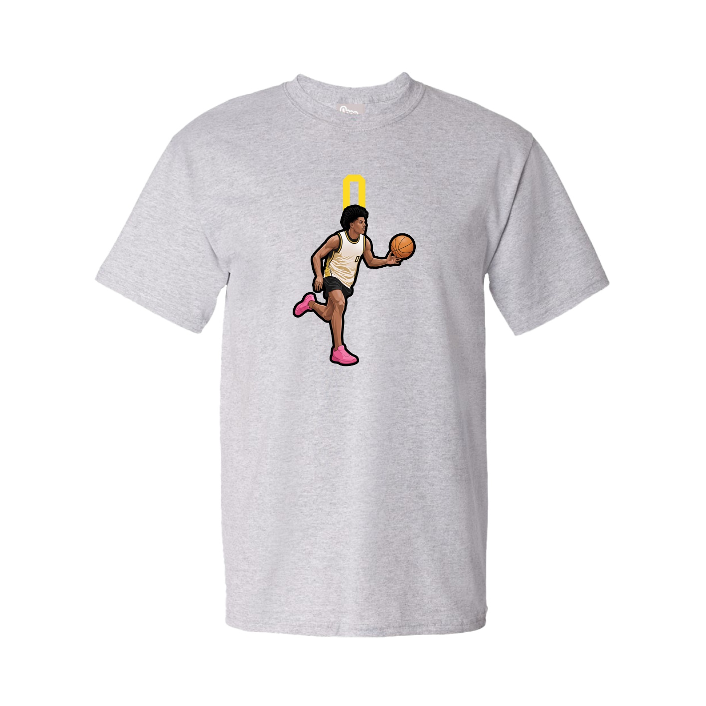 Youth Tee — Number Top in Grey