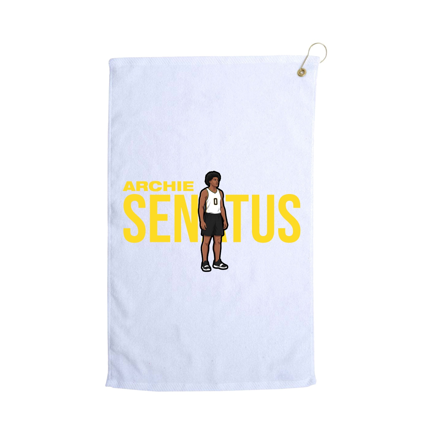 Golf Towel — Player Name in White