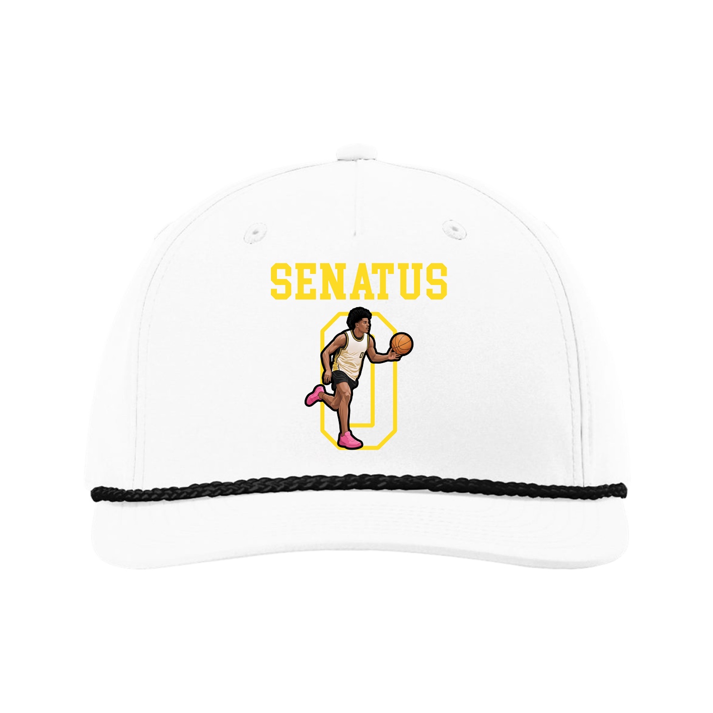 Five-Panel Classic Rope Cap — Shirsey in White