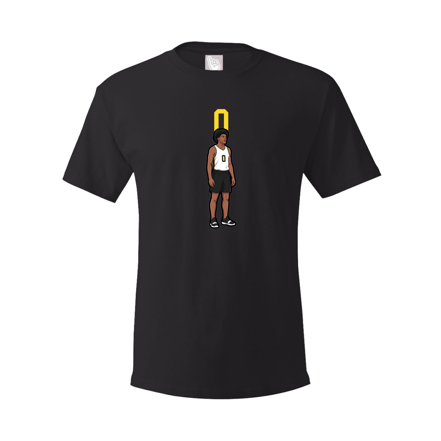 Youth Tee — Number Top in Black